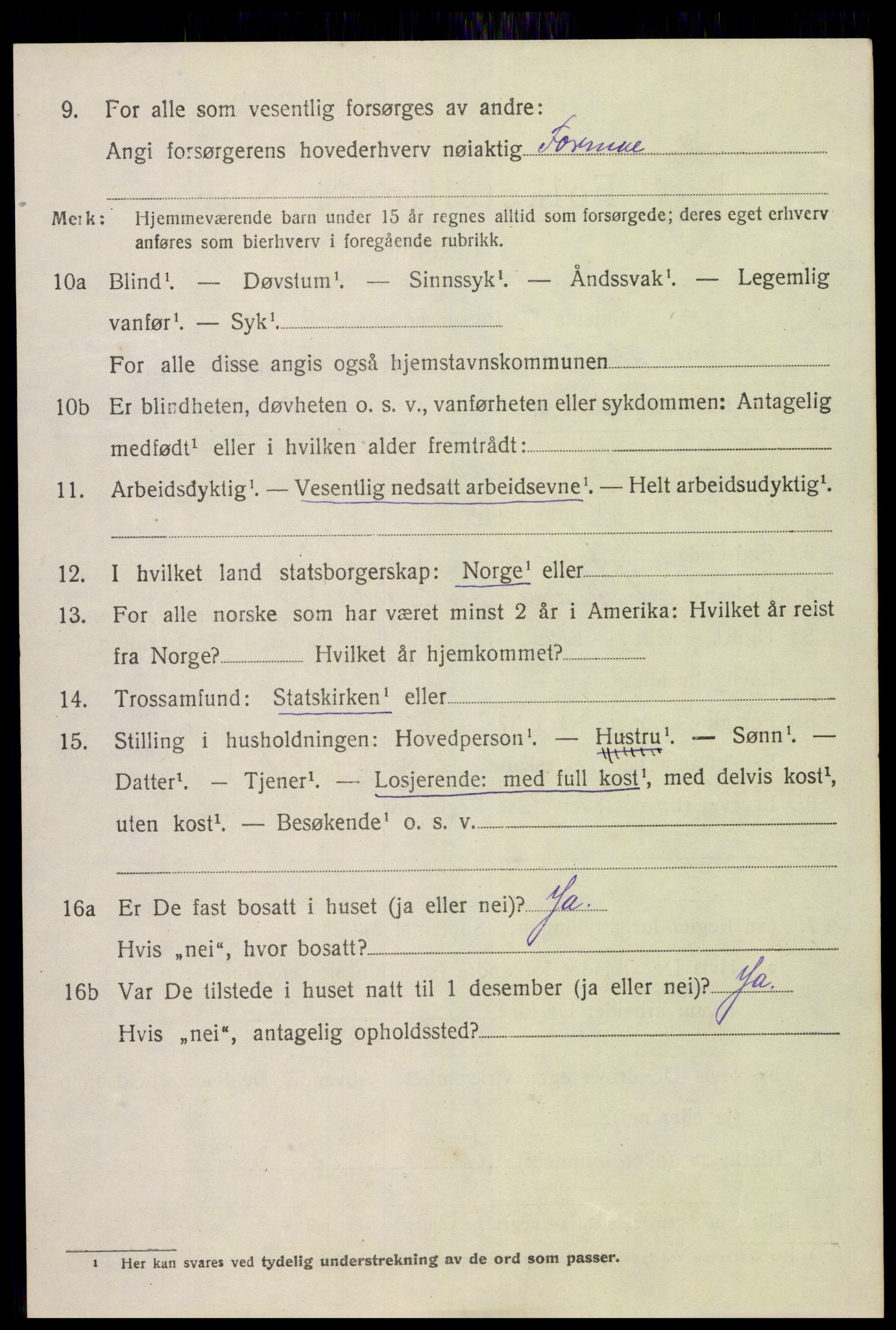 SAK, Folketelling 1920 for 0919 Froland herred, 1920, s. 3652