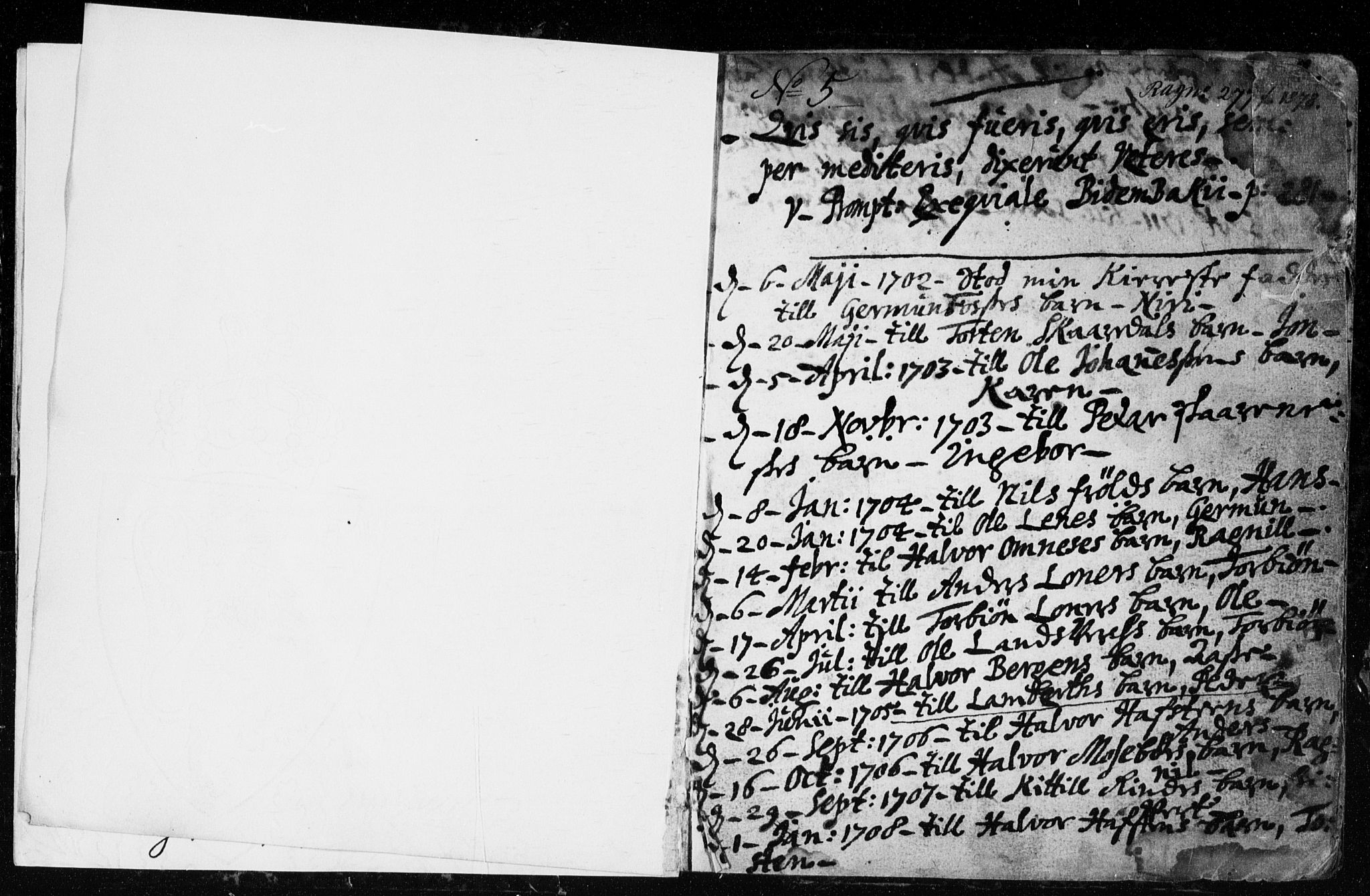 Hjartdal kirkebøker, SAKO/A-270/F/Fa/L0001: Ministerialbok nr. I 1, 1685-1714