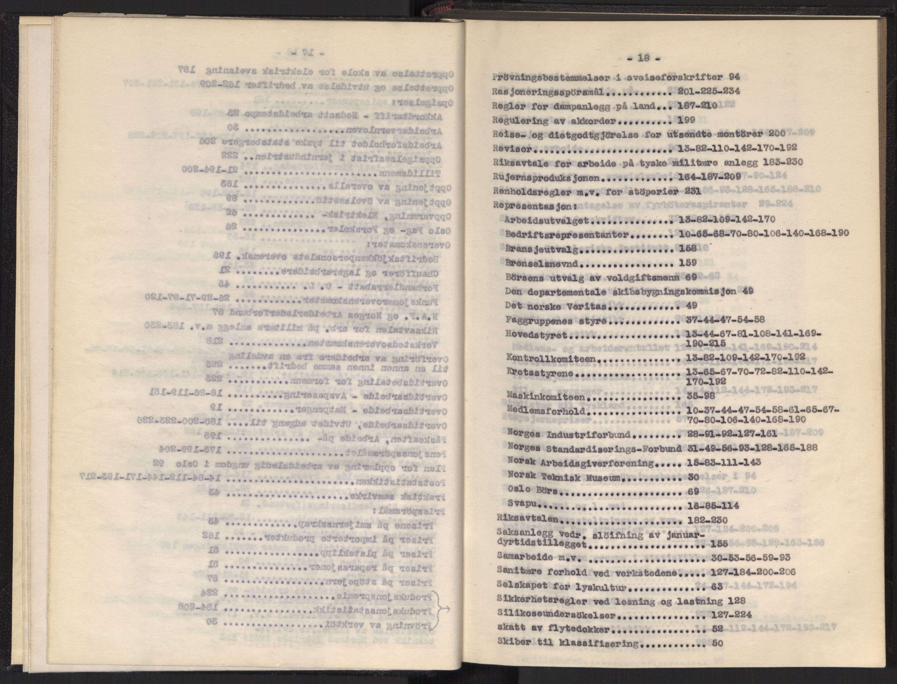 Teknologibedriftenes Landsforening TBL, RA/PA-1700/A/Ad/L0006: Årsberetning med register, 1937-1943