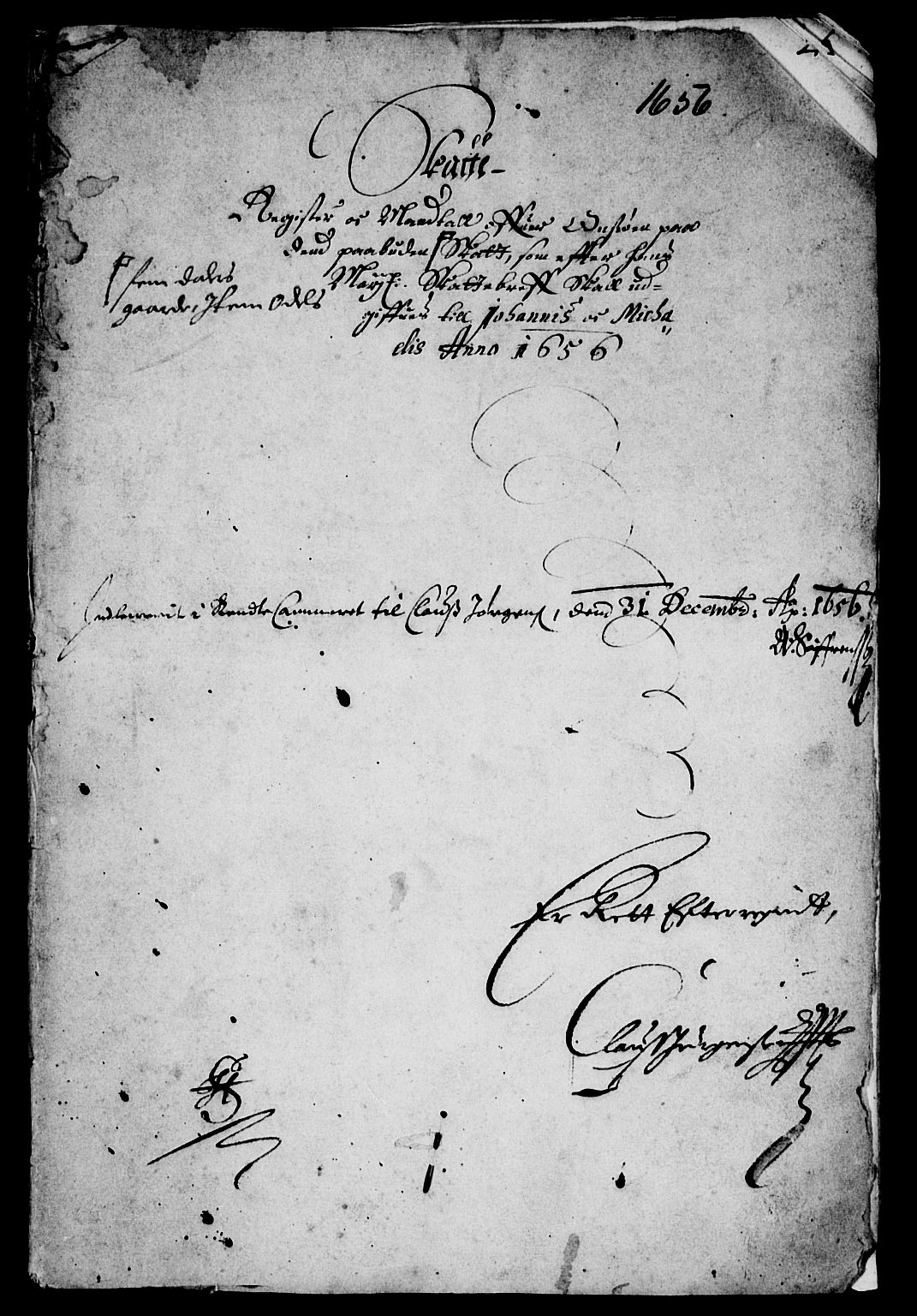 Rentekammeret inntil 1814, Reviderte regnskaper, Lensregnskaper, RA/EA-5023/R/Rb/Rbe/L0004: Onsøy len, 1656-1674