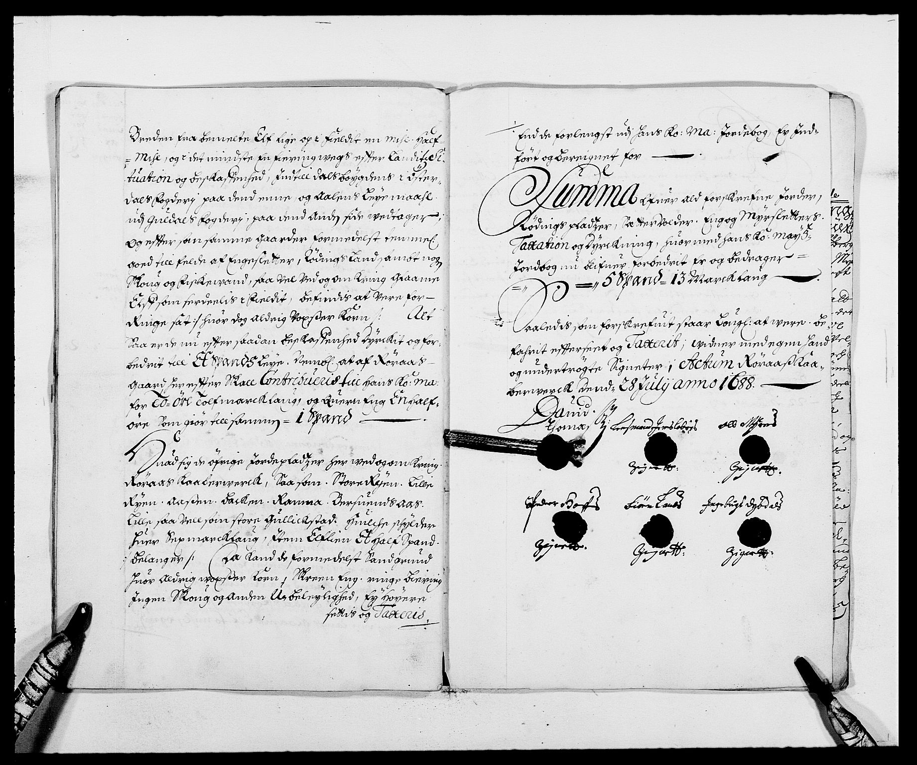 Rentekammeret inntil 1814, Reviderte regnskaper, Fogderegnskap, AV/RA-EA-4092/R59/L3939: Fogderegnskap Gauldal, 1687-1688, s. 357