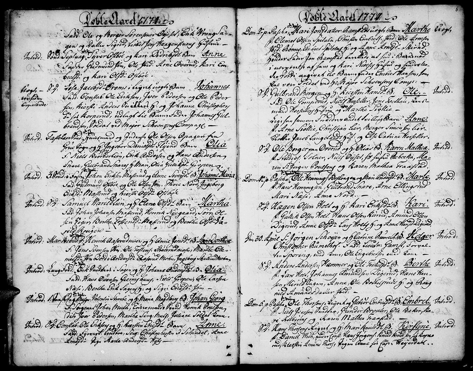 Vinger prestekontor, AV/SAH-PREST-024/H/Ha/Haa/L0005: Ministerialbok nr. 5, 1772-1813, s. 6