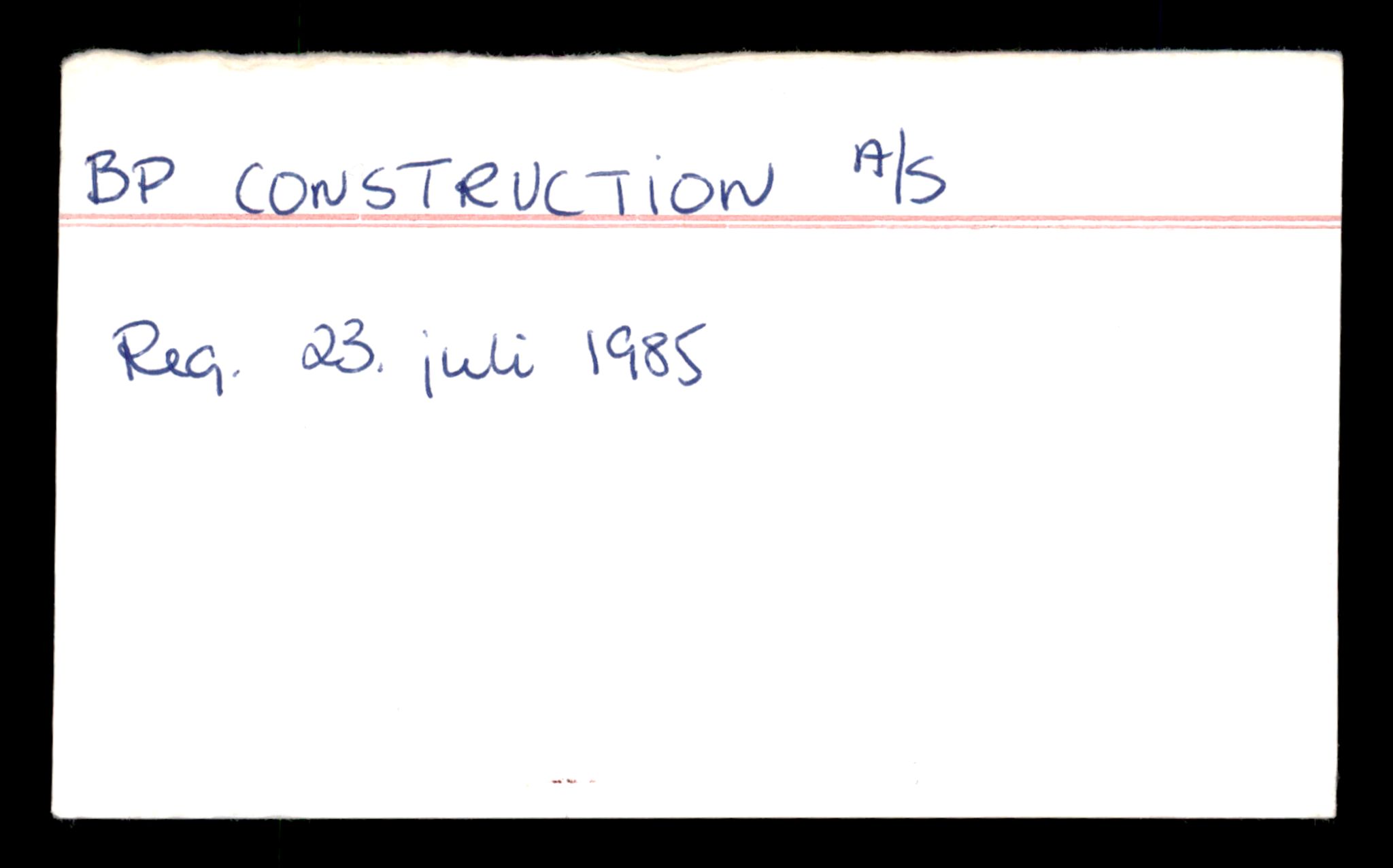 Oslo byfogd, Handelsregisteret, SAT/A-10867/G/Ga/Gad/L0005: Kartotekkort, Bp-Cg, 1890-1990