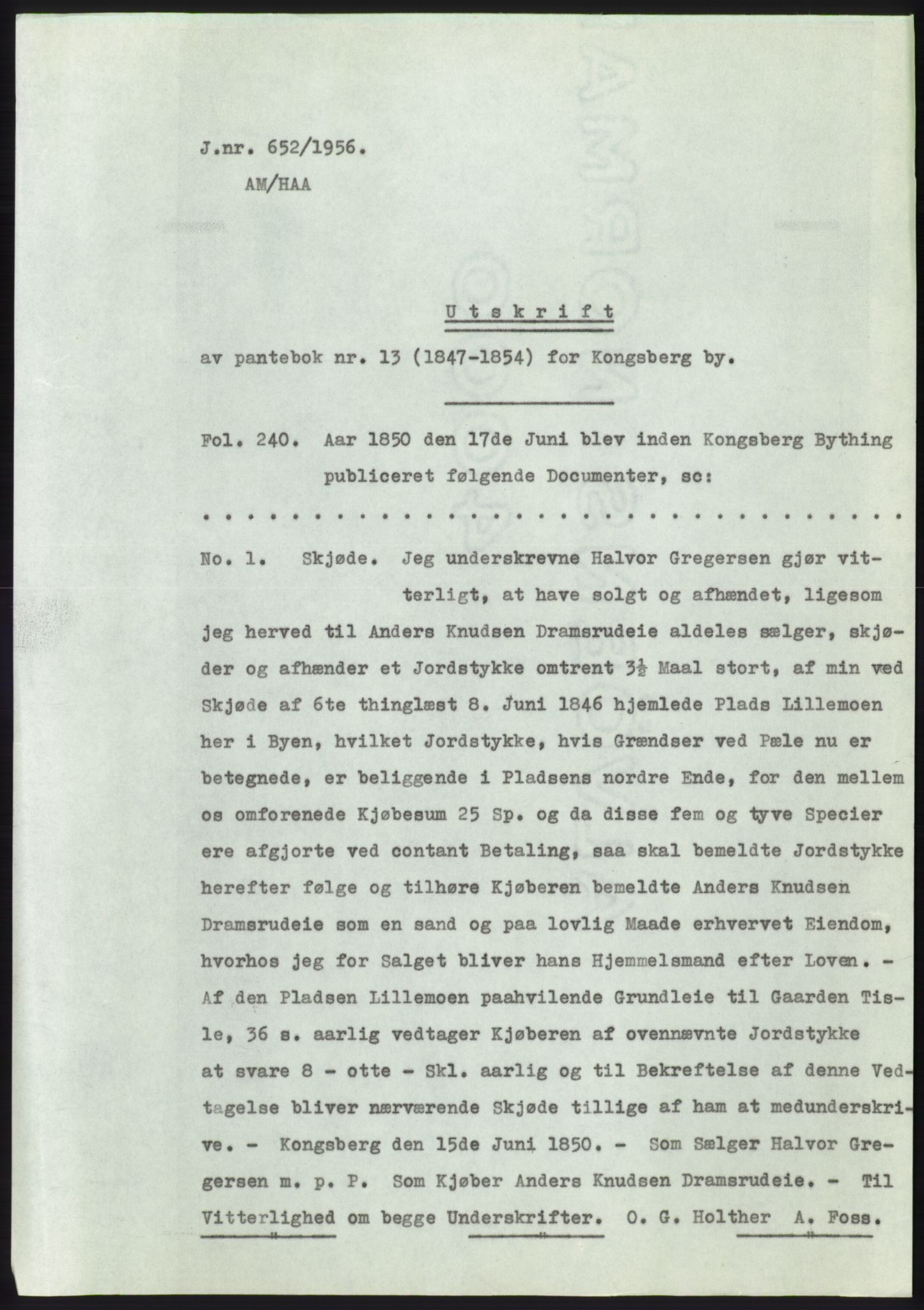 Statsarkivet i Kongsberg, SAKO/A-0001, 1956, s. 226