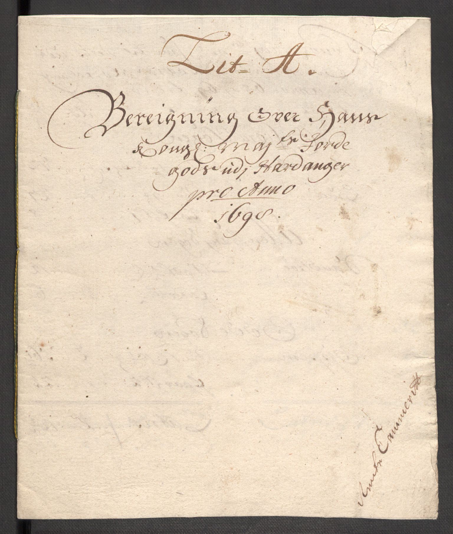 Rentekammeret inntil 1814, Reviderte regnskaper, Fogderegnskap, RA/EA-4092/R48/L2977: Fogderegnskap Sunnhordland og Hardanger, 1697-1698, s. 398