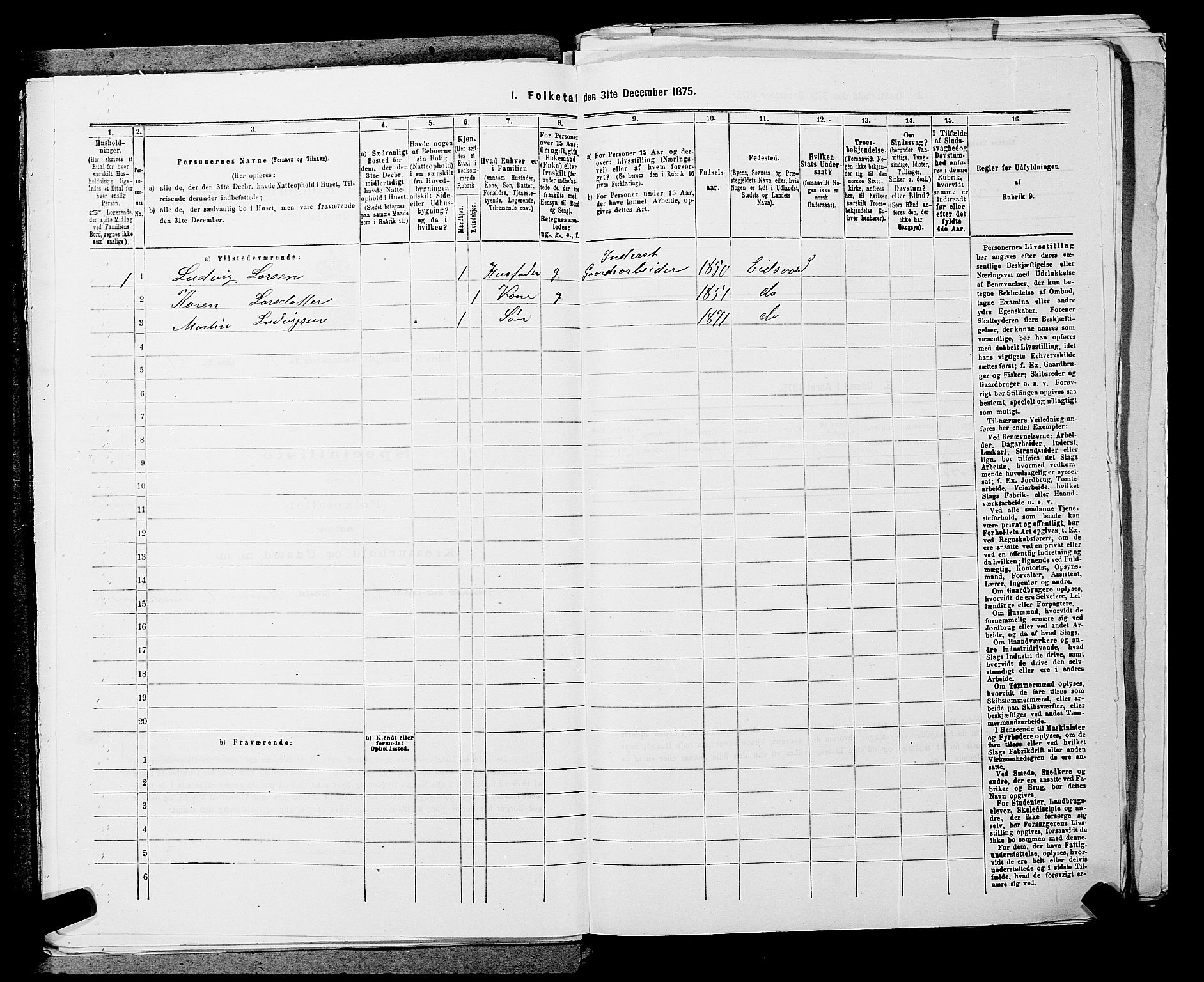 RA, Folketelling 1875 for 0237P Eidsvoll prestegjeld, 1875, s. 1622