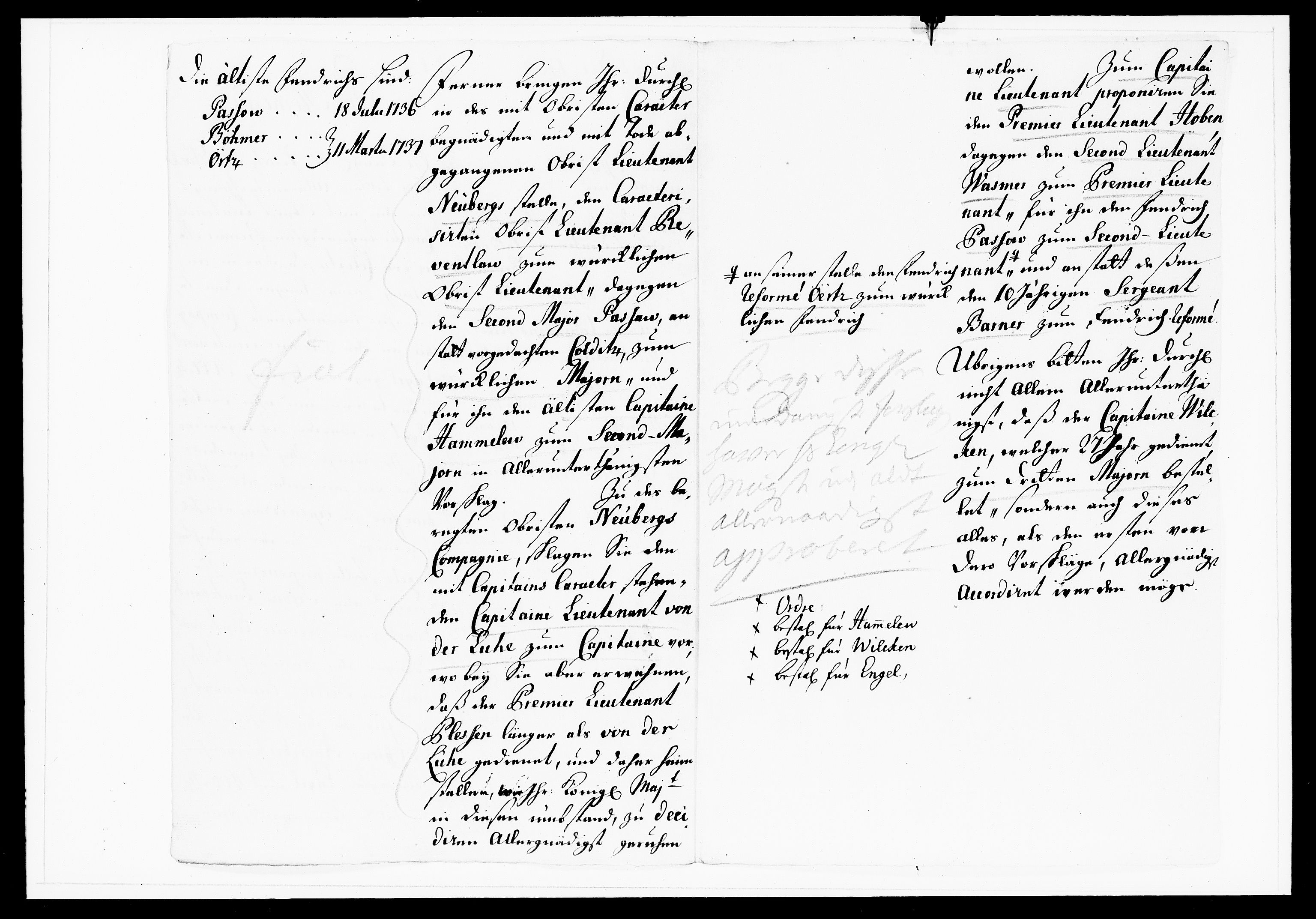 Krigskollegiet, Krigskancelliet, DRA/A-0006/-/1143-1150: Refererede sager, 1738, s. 561