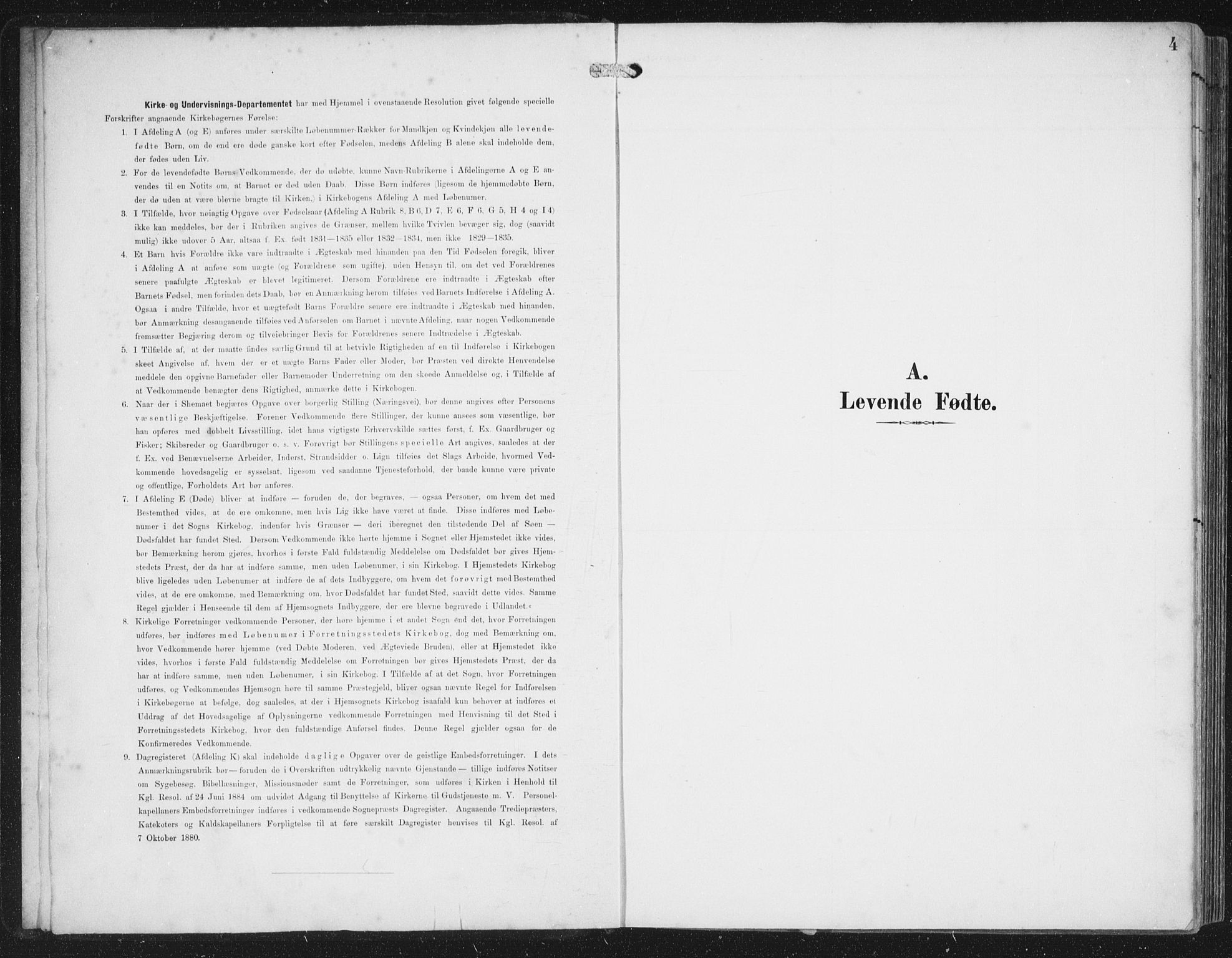 Bremanger sokneprestembete, SAB/A-82201/H/Haa/Haab/L0002: Ministerialbok nr. B  2, 1896-1908, s. 4
