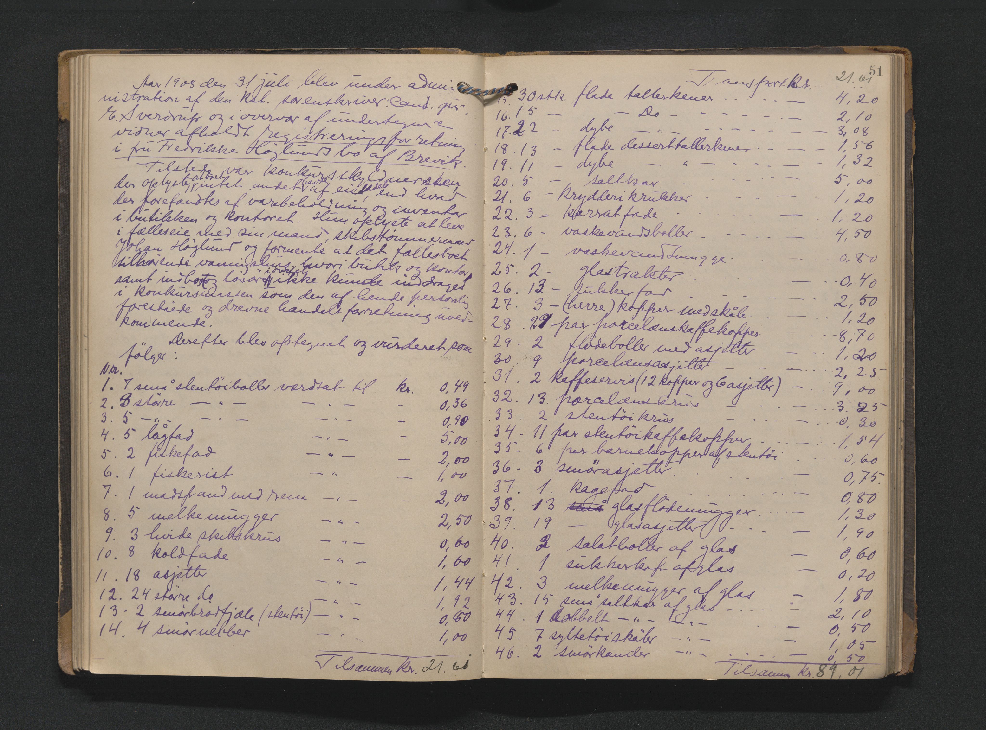 Bamble sorenskriveri, AV/SAKO-A-214/H/Hb/Hbb/Hbbe/L0001: Skifteregisreringsprotokoll, 1903-1929, s. 50b-51a