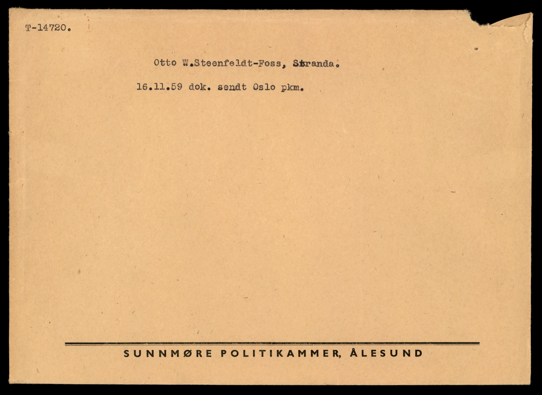 Møre og Romsdal vegkontor - Ålesund trafikkstasjon, AV/SAT-A-4099/F/Fe/L0047: Registreringskort for kjøretøy T 14580 - T 14720, 1927-1998, s. 3253