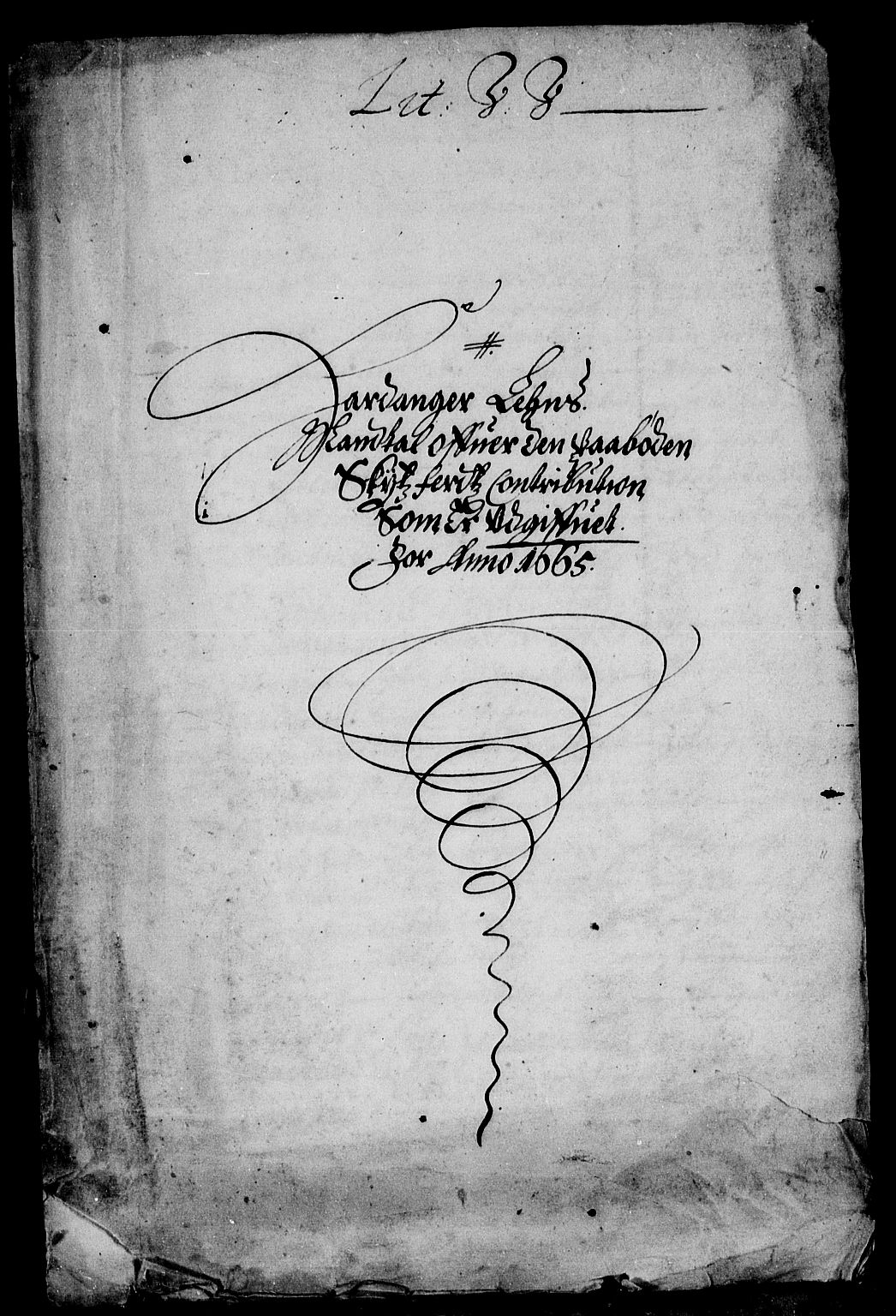 Rentekammeret inntil 1814, Reviderte regnskaper, Stiftamtstueregnskaper, Bergen stiftamt, AV/RA-EA-6043/R/Rc/L0018: Bergen stiftamt, 1665