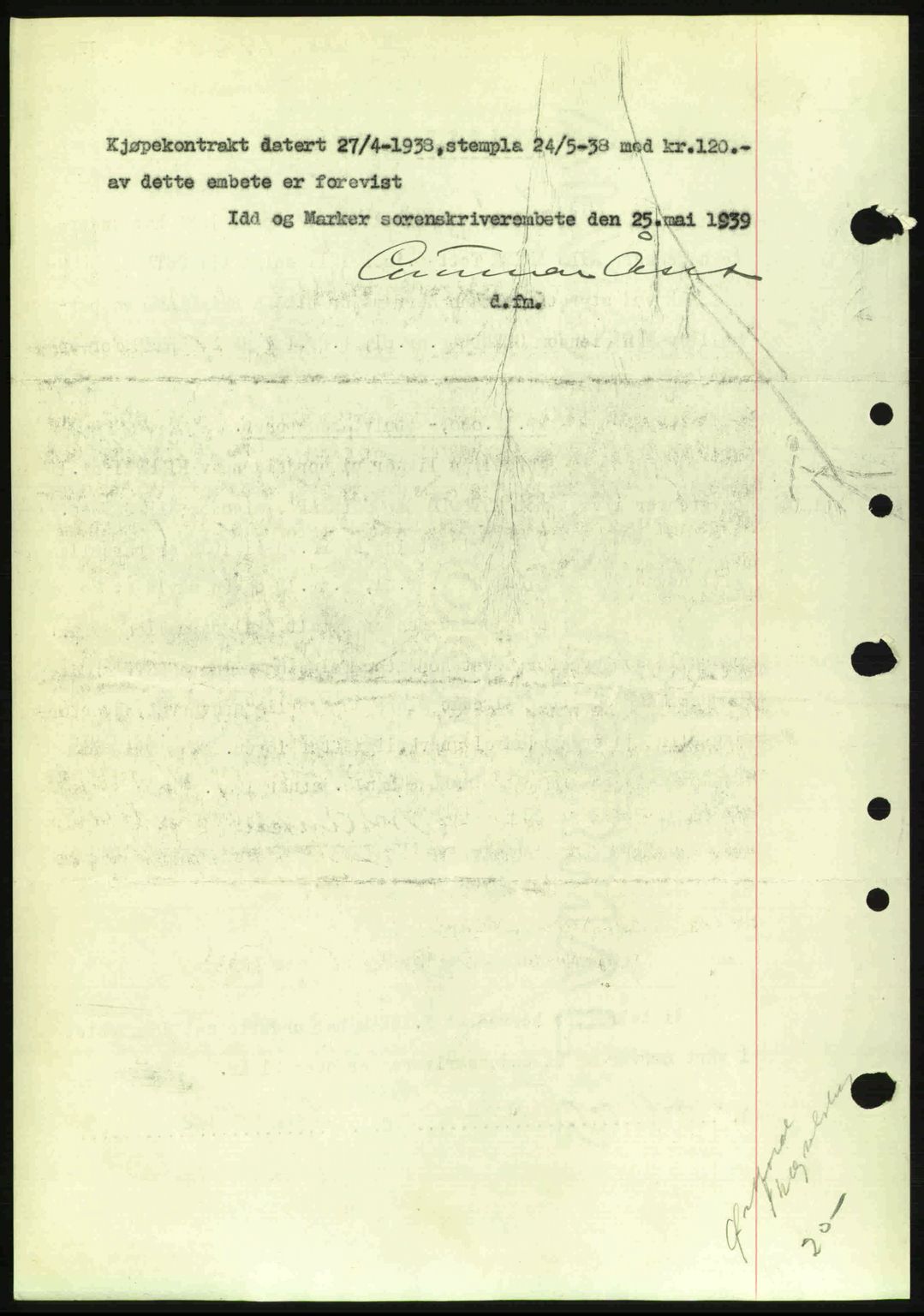 Idd og Marker sorenskriveri, AV/SAO-A-10283/G/Gb/Gbb/L0003: Pantebok nr. A3, 1938-1939, Dagboknr: 695/1939