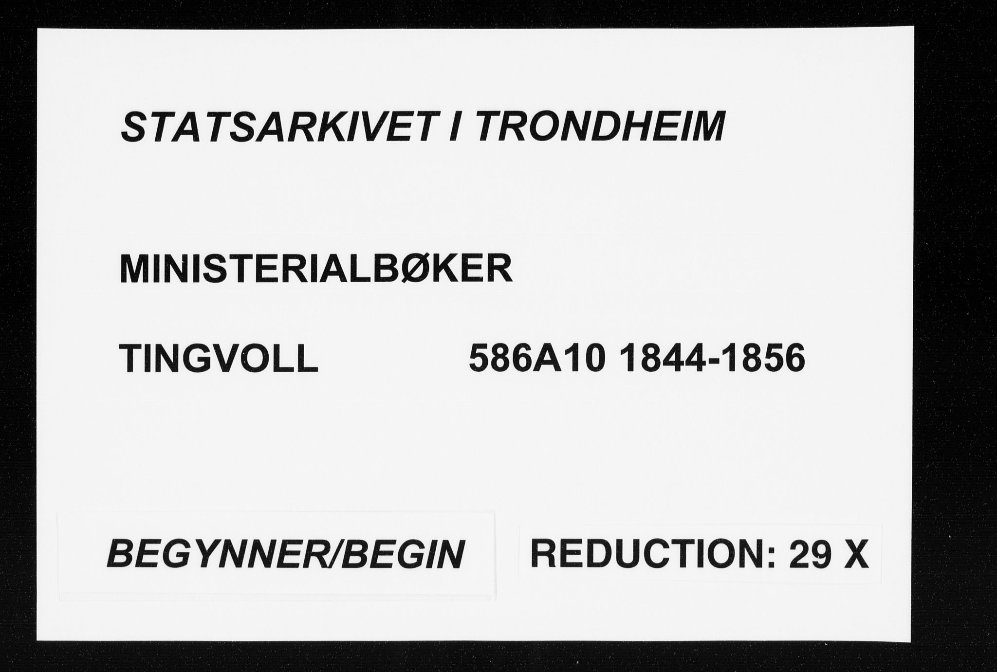 Ministerialprotokoller, klokkerbøker og fødselsregistre - Møre og Romsdal, AV/SAT-A-1454/586/L0984: Ministerialbok nr. 586A10, 1844-1856