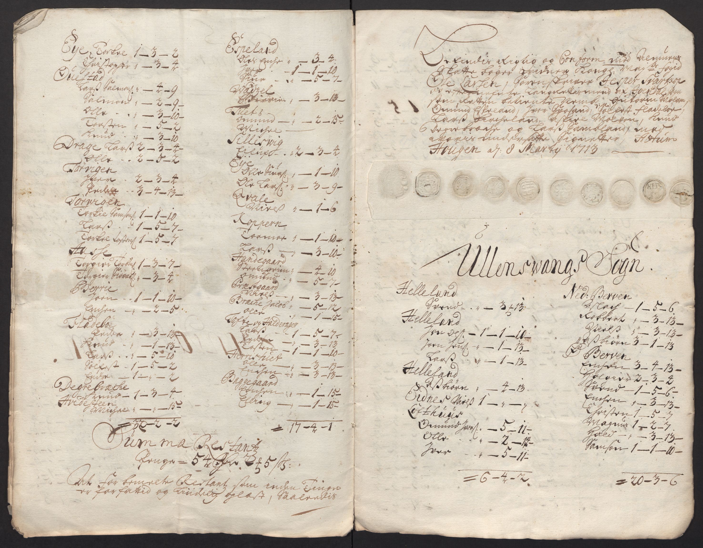 Rentekammeret inntil 1814, Reviderte regnskaper, Fogderegnskap, AV/RA-EA-4092/R48/L2988: Fogderegnskap Sunnhordland og Hardanger, 1712, s. 452