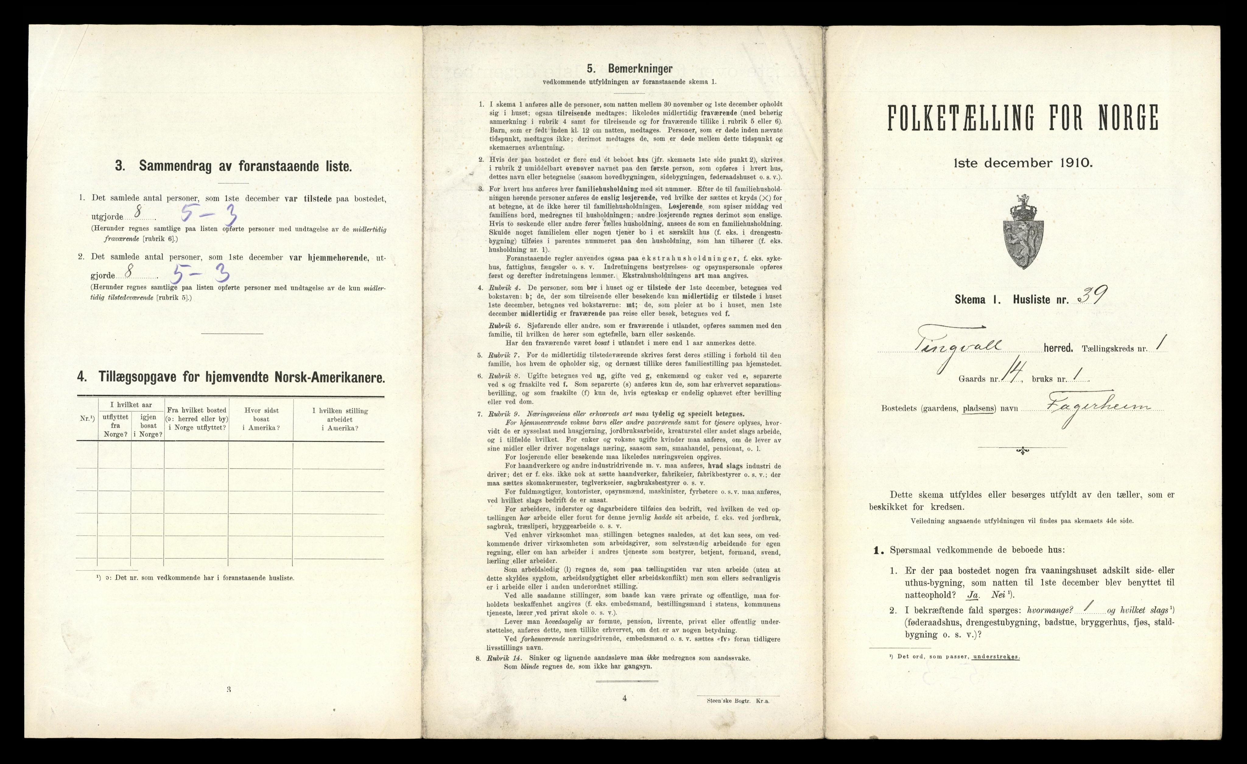 RA, Folketelling 1910 for 1560 Tingvoll herred, 1910, s. 111