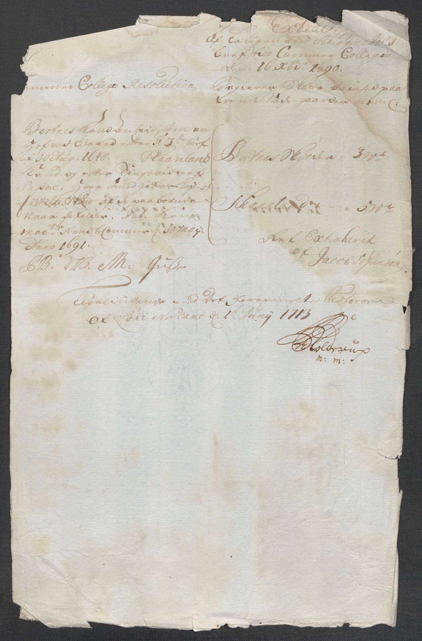 Rentekammeret inntil 1814, Reviderte regnskaper, Fogderegnskap, AV/RA-EA-4092/R66/L4582: Fogderegnskap Salten, 1711-1712, s. 443