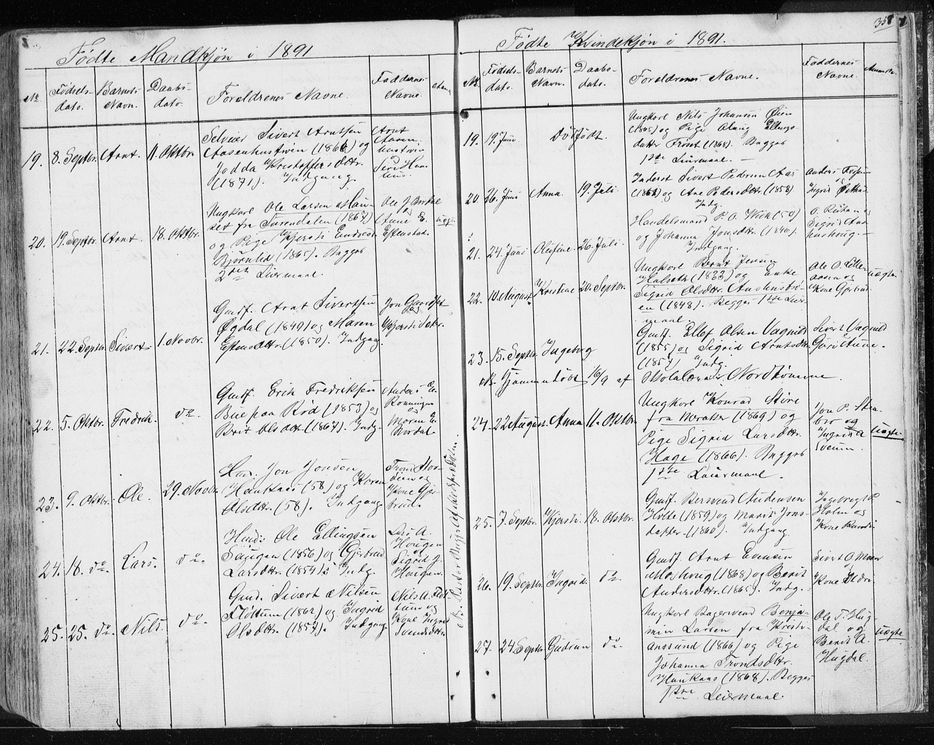 Ministerialprotokoller, klokkerbøker og fødselsregistre - Sør-Trøndelag, SAT/A-1456/689/L1043: Klokkerbok nr. 689C02, 1816-1892, s. 357