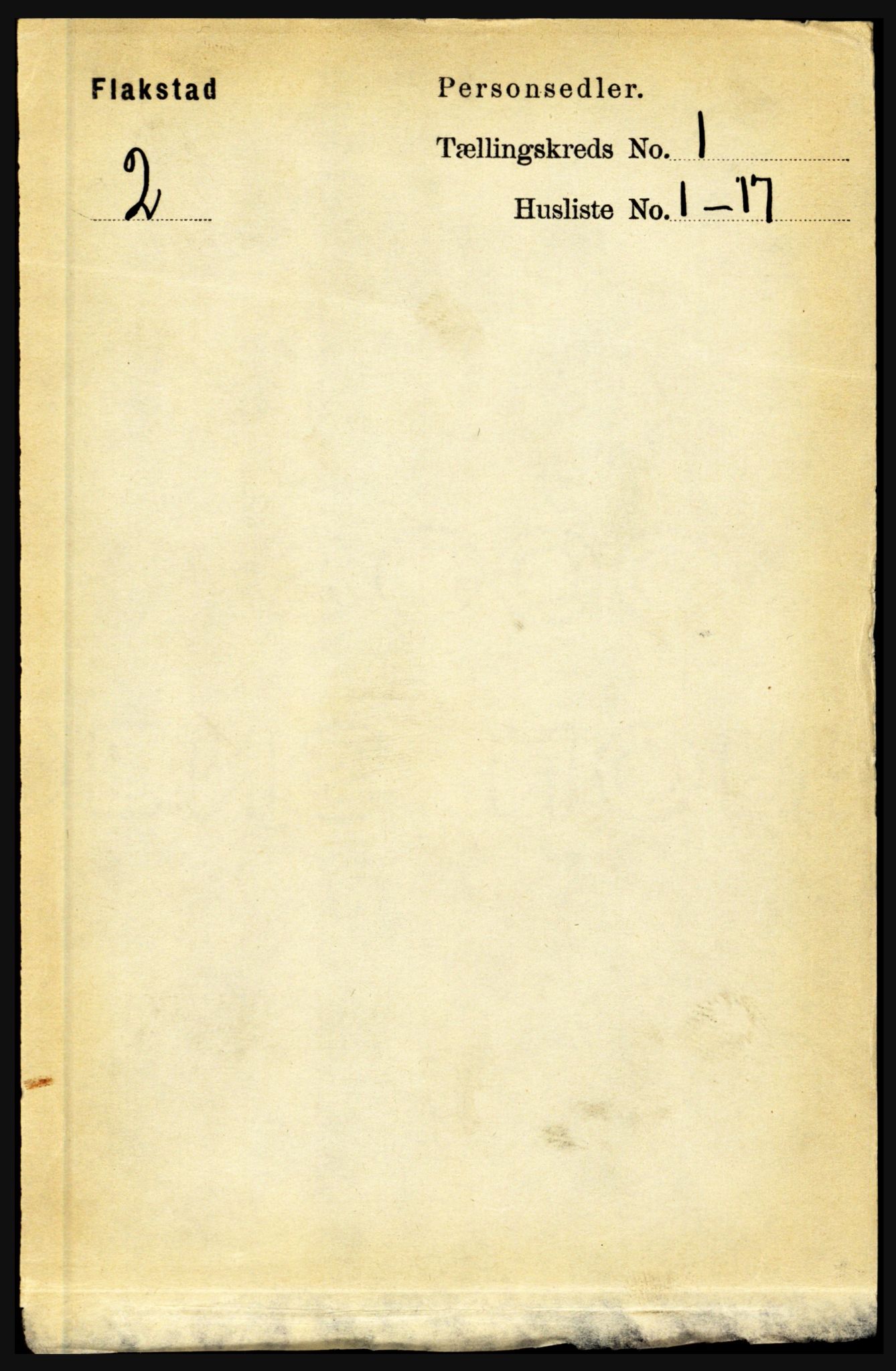 RA, Folketelling 1891 for 1859 Flakstad herred, 1891, s. 72