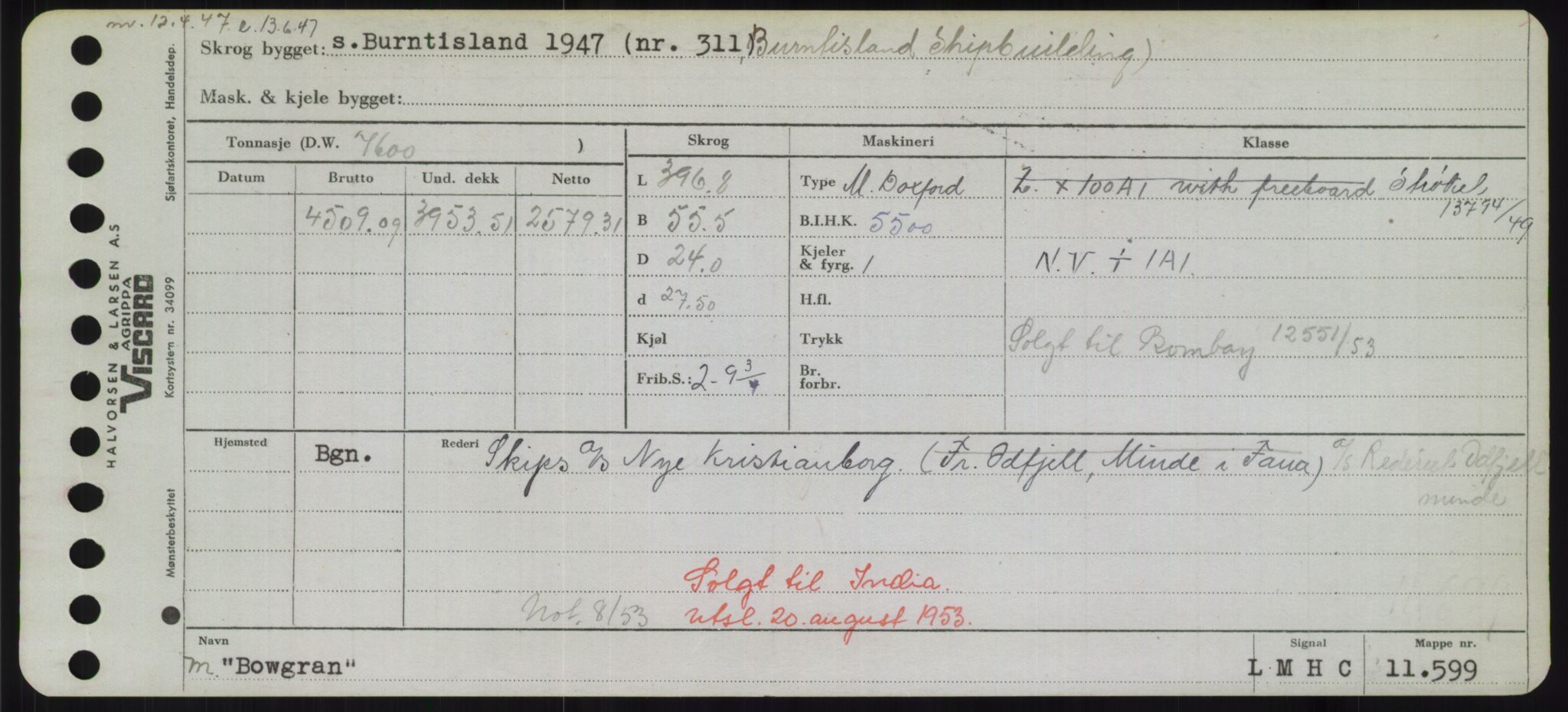 Sjøfartsdirektoratet med forløpere, Skipsmålingen, RA/S-1627/H/Hd/L0004: Fartøy, Bia-Boy, s. 675