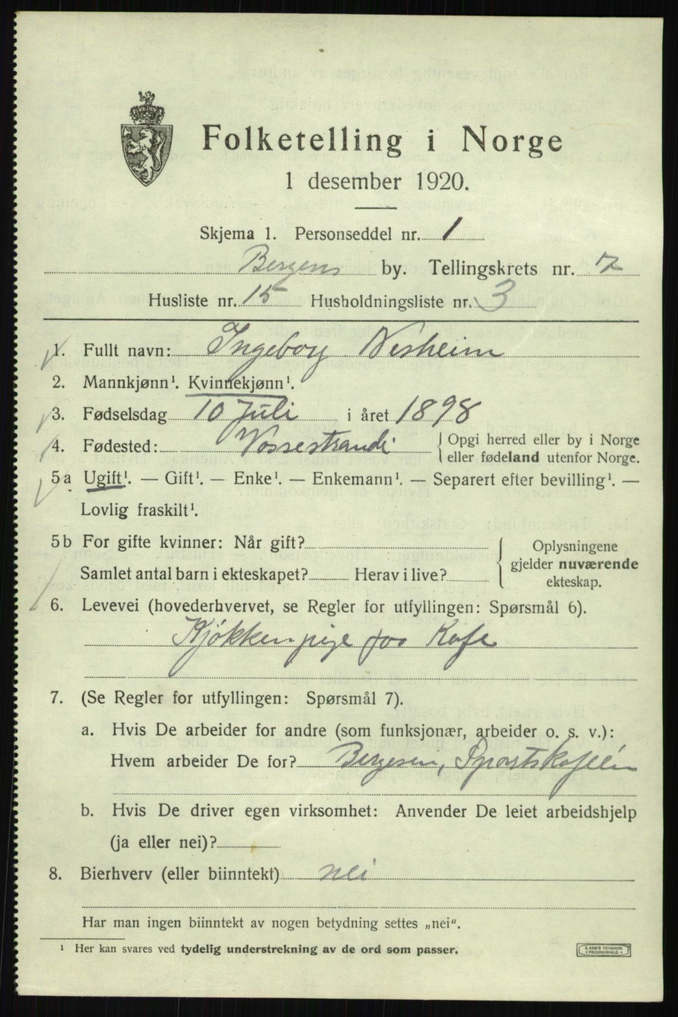 SAB, Folketelling 1920 for 1301 Bergen kjøpstad, 1920, s. 67781