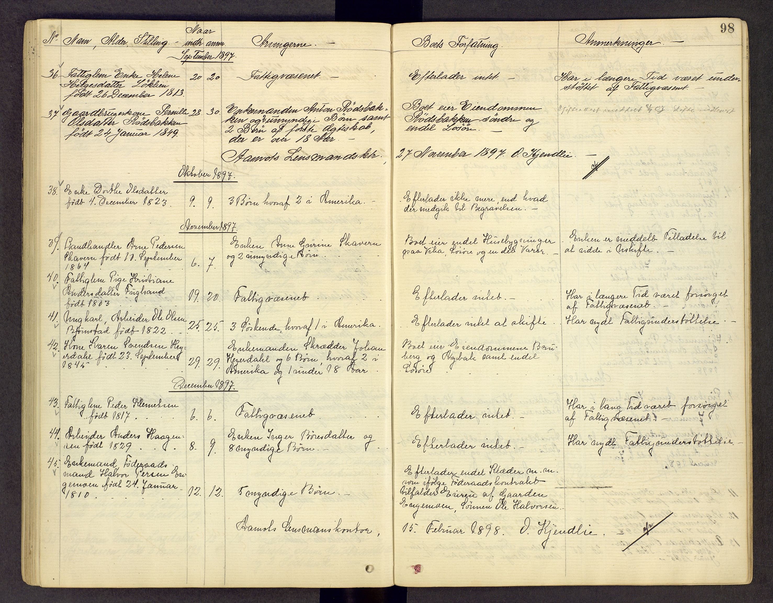 Sør-Østerdal sorenskriveri, AV/SAH-TING-018/J/Jg/L0011: Dødsfallsjournal, 1872-1903, s. 98