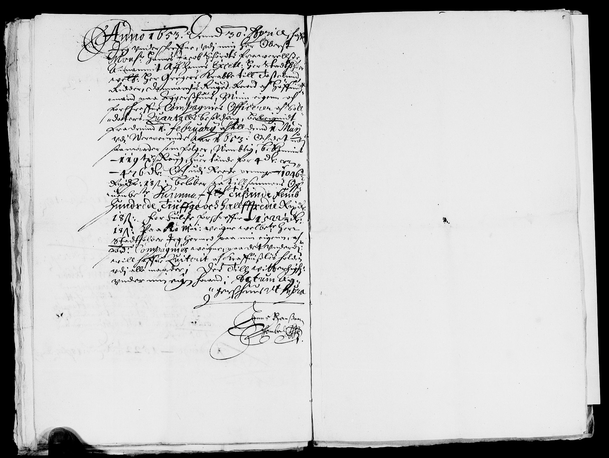 Rentekammeret inntil 1814, Reviderte regnskaper, Lensregnskaper, AV/RA-EA-5023/R/Rb/Rba/L0213: Akershus len, 1652-1653