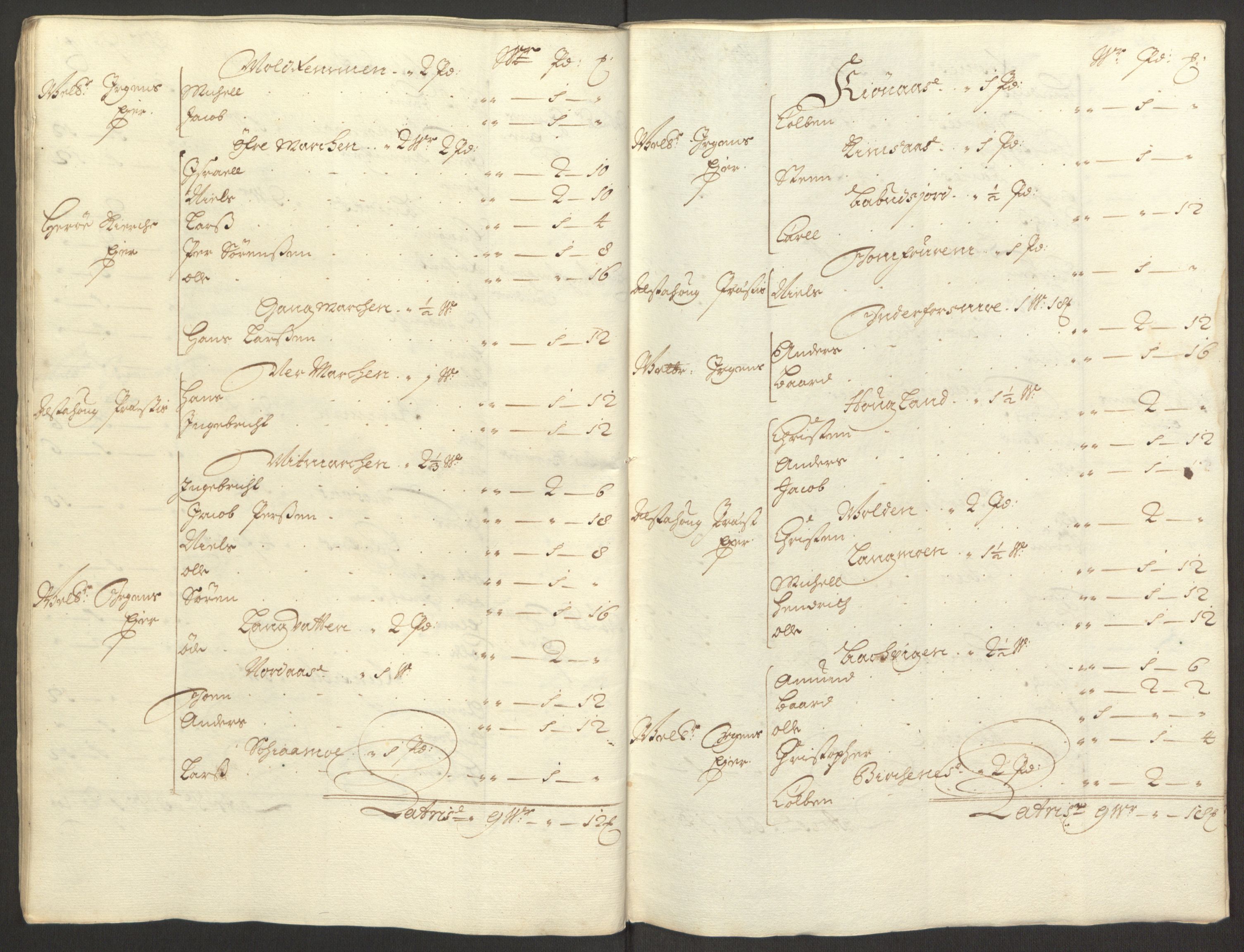 Rentekammeret inntil 1814, Reviderte regnskaper, Fogderegnskap, RA/EA-4092/R65/L4505: Fogderegnskap Helgeland, 1693-1696, s. 448