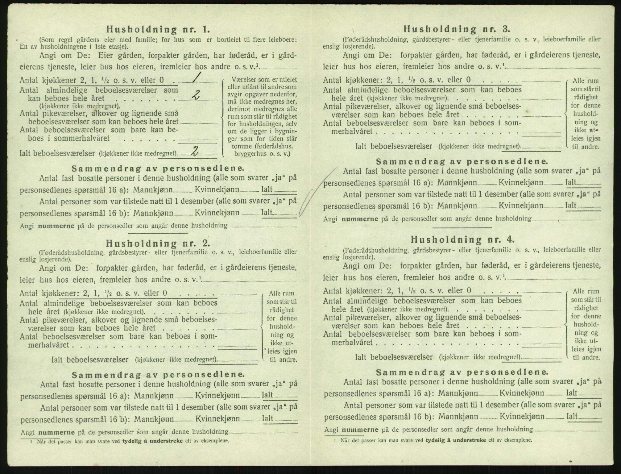 SAK, Folketelling 1920 for 1011 Randesund herred, 1920, s. 579