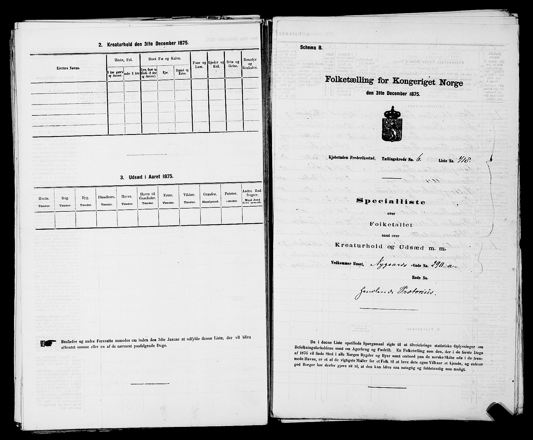 RA, Folketelling 1875 for 0103B Fredrikstad prestegjeld, Fredrikstad kjøpstad, 1875, s. 978