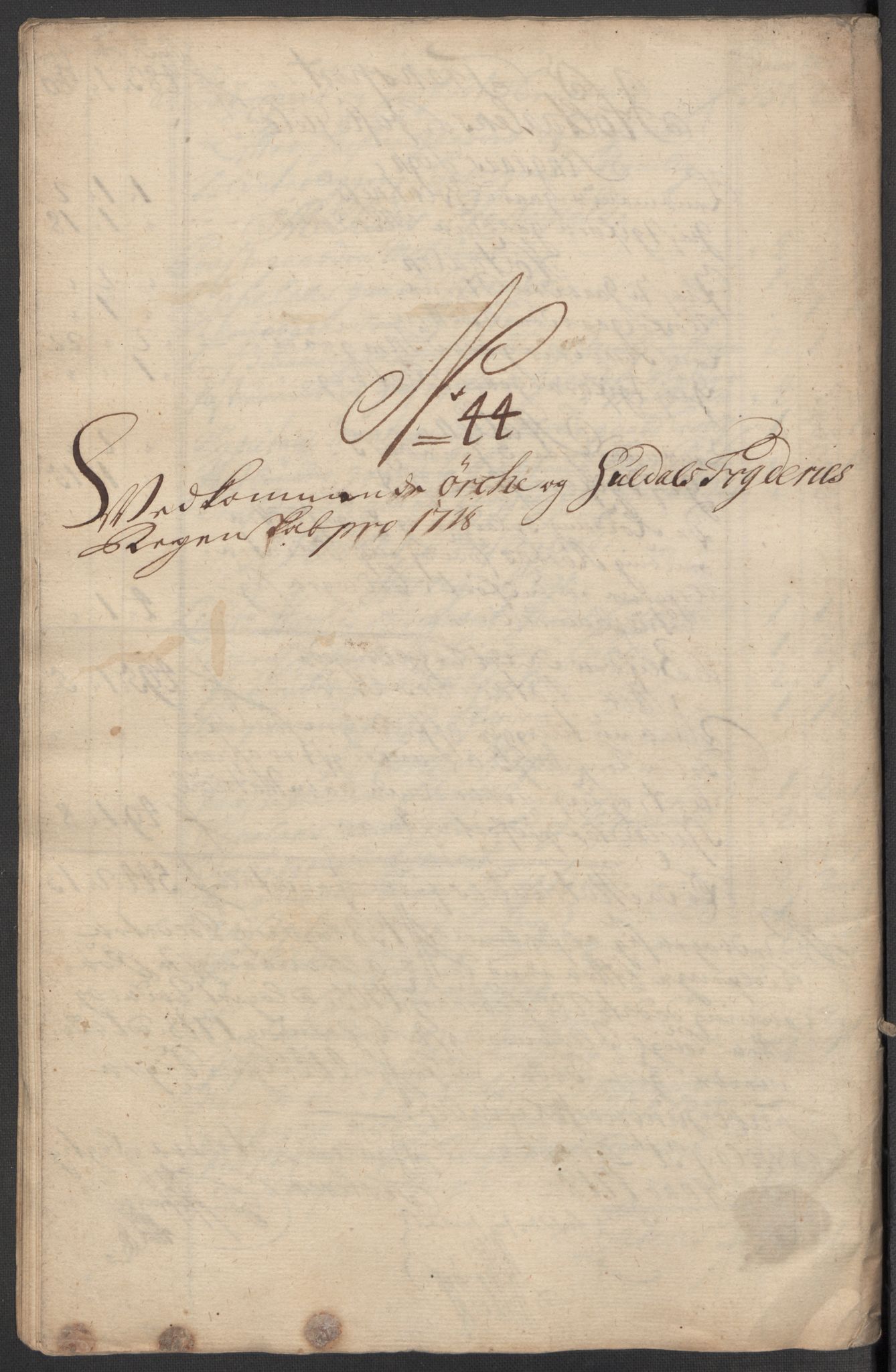 Rentekammeret inntil 1814, Reviderte regnskaper, Fogderegnskap, RA/EA-4092/R60/L3972: Fogderegnskap Orkdal og Gauldal, 1718, s. 20