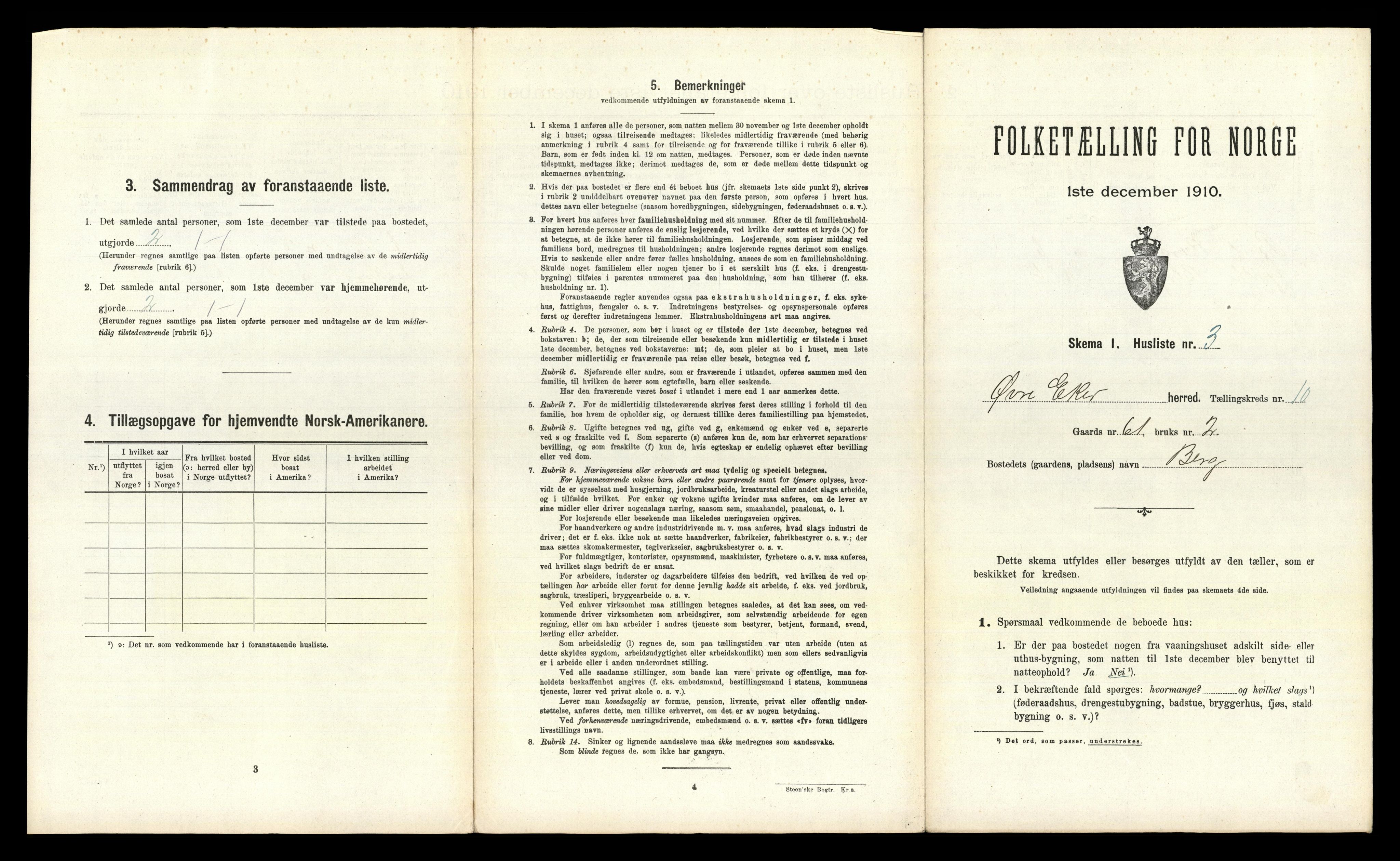 RA, Folketelling 1910 for 0624 Øvre Eiker herred, 1910, s. 1189