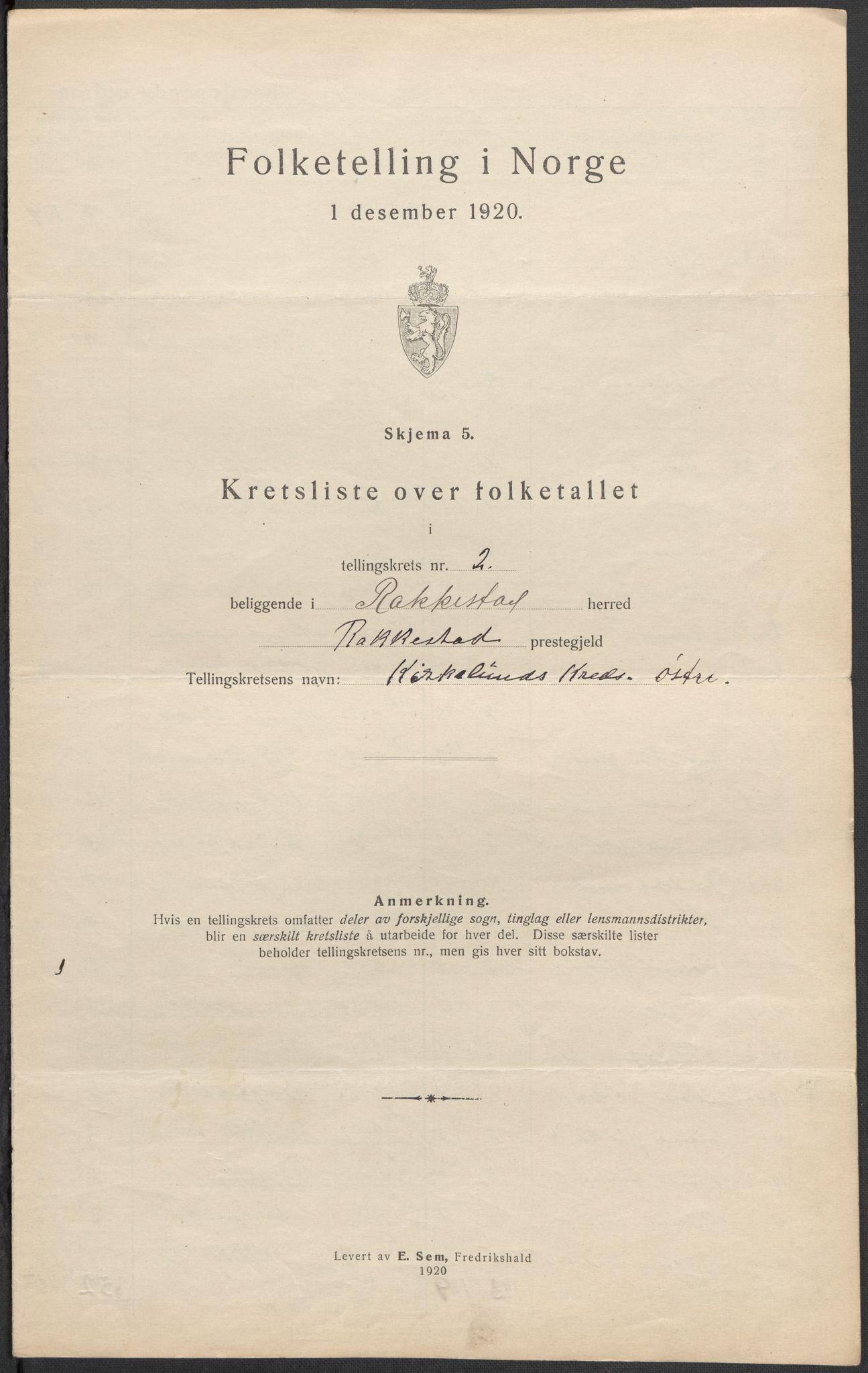 SAO, Folketelling 1920 for 0128 Rakkestad herred, 1920, s. 11
