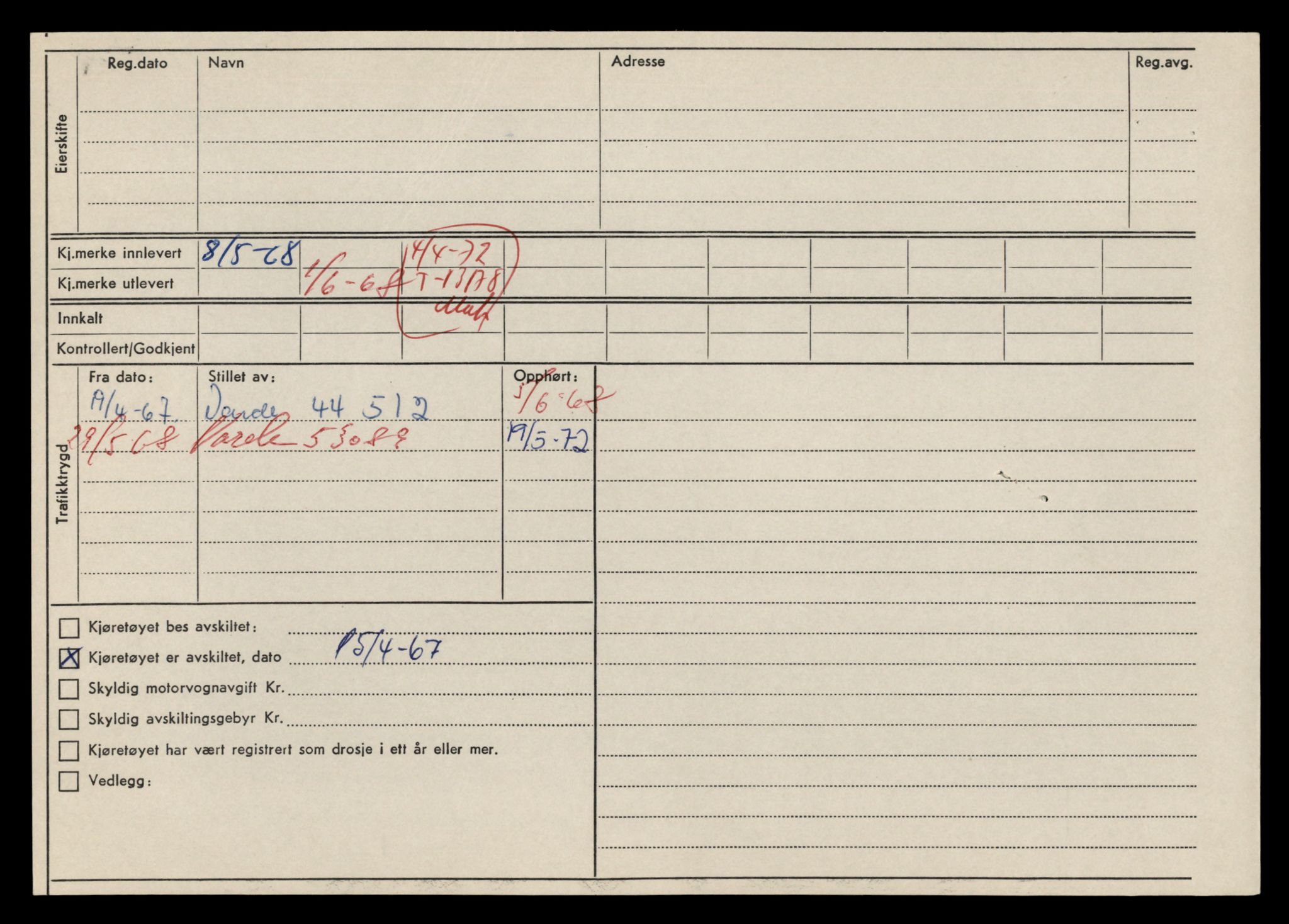 Møre og Romsdal vegkontor - Ålesund trafikkstasjon, AV/SAT-A-4099/F/Fe/L0037: Registreringskort for kjøretøy T 13031 - T 13179, 1927-1998, s. 2849