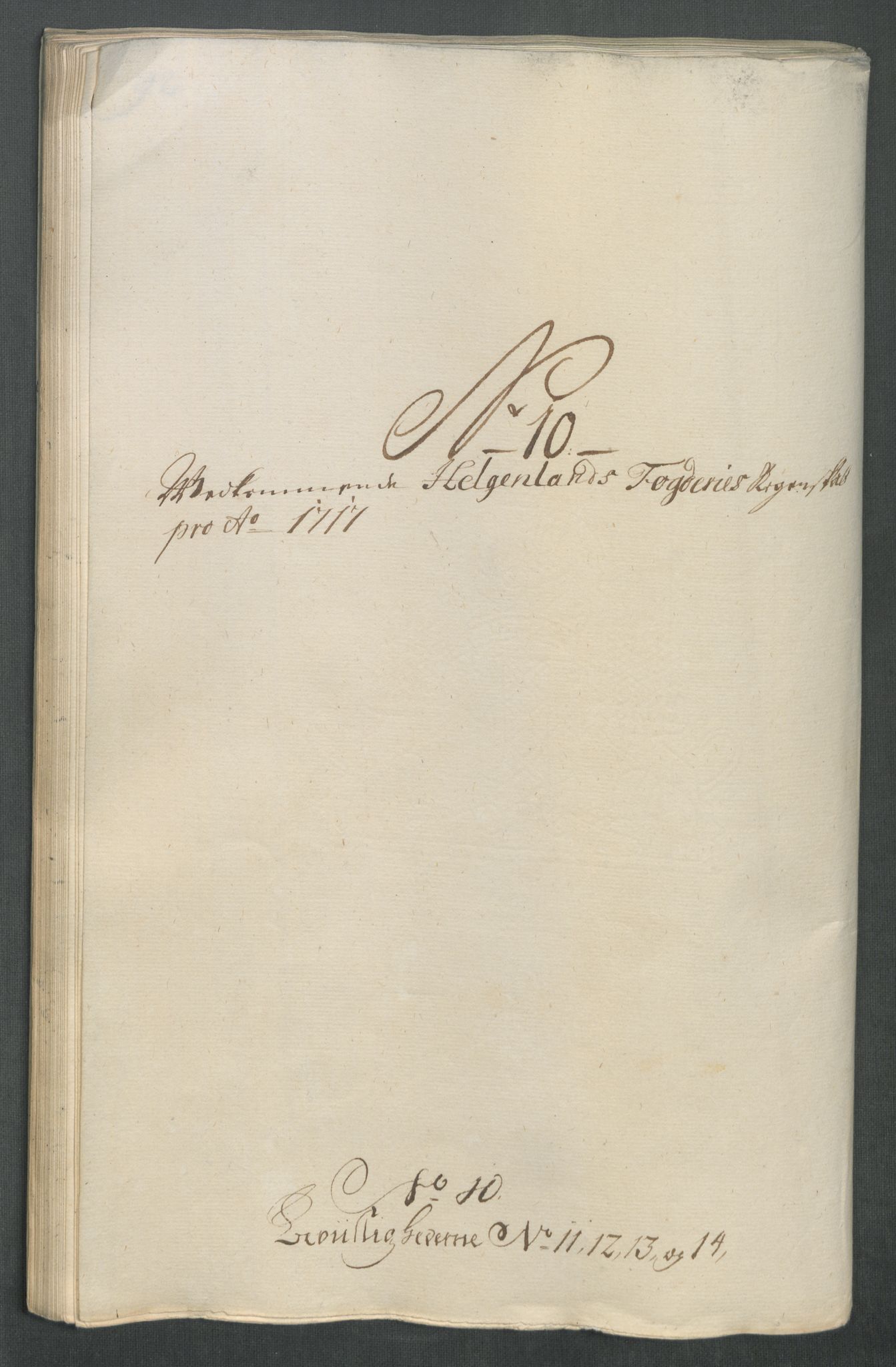 Rentekammeret inntil 1814, Reviderte regnskaper, Fogderegnskap, RA/EA-4092/R65/L4515: Fogderegnskap Helgeland, 1717, s. 181