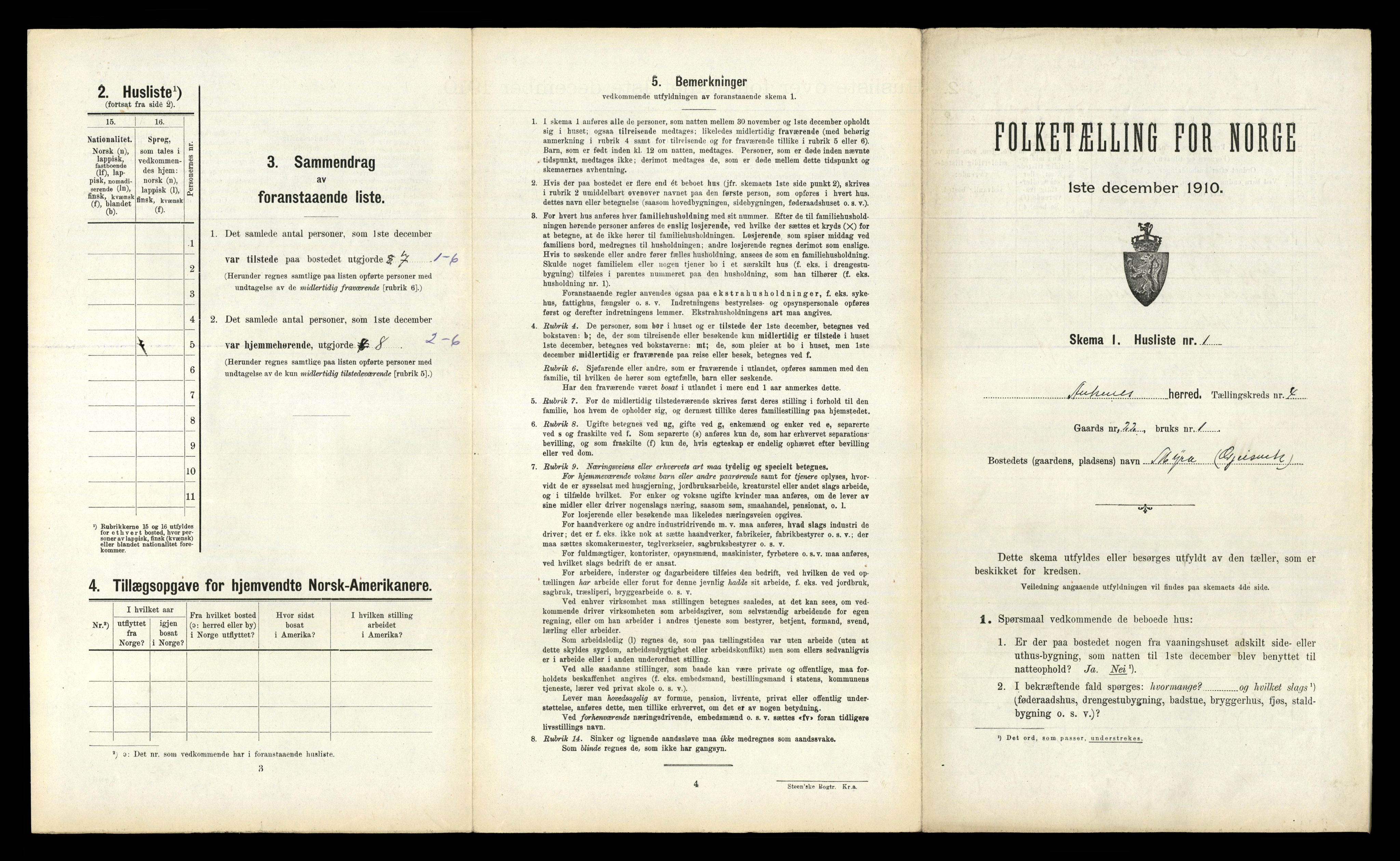 RA, Folketelling 1910 for 1855 Ankenes herred, 1910, s. 265
