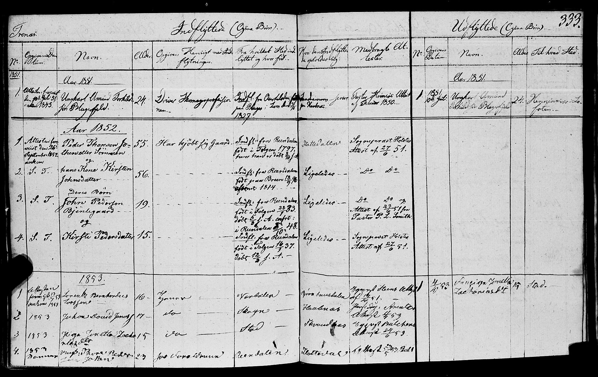 Ministerialprotokoller, klokkerbøker og fødselsregistre - Nord-Trøndelag, AV/SAT-A-1458/762/L0538: Ministerialbok nr. 762A02 /2, 1833-1879, s. 333