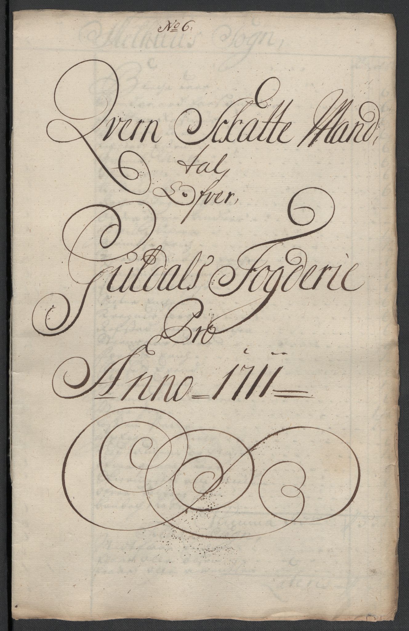 Rentekammeret inntil 1814, Reviderte regnskaper, Fogderegnskap, RA/EA-4092/R60/L3961: Fogderegnskap Orkdal og Gauldal, 1711, s. 346