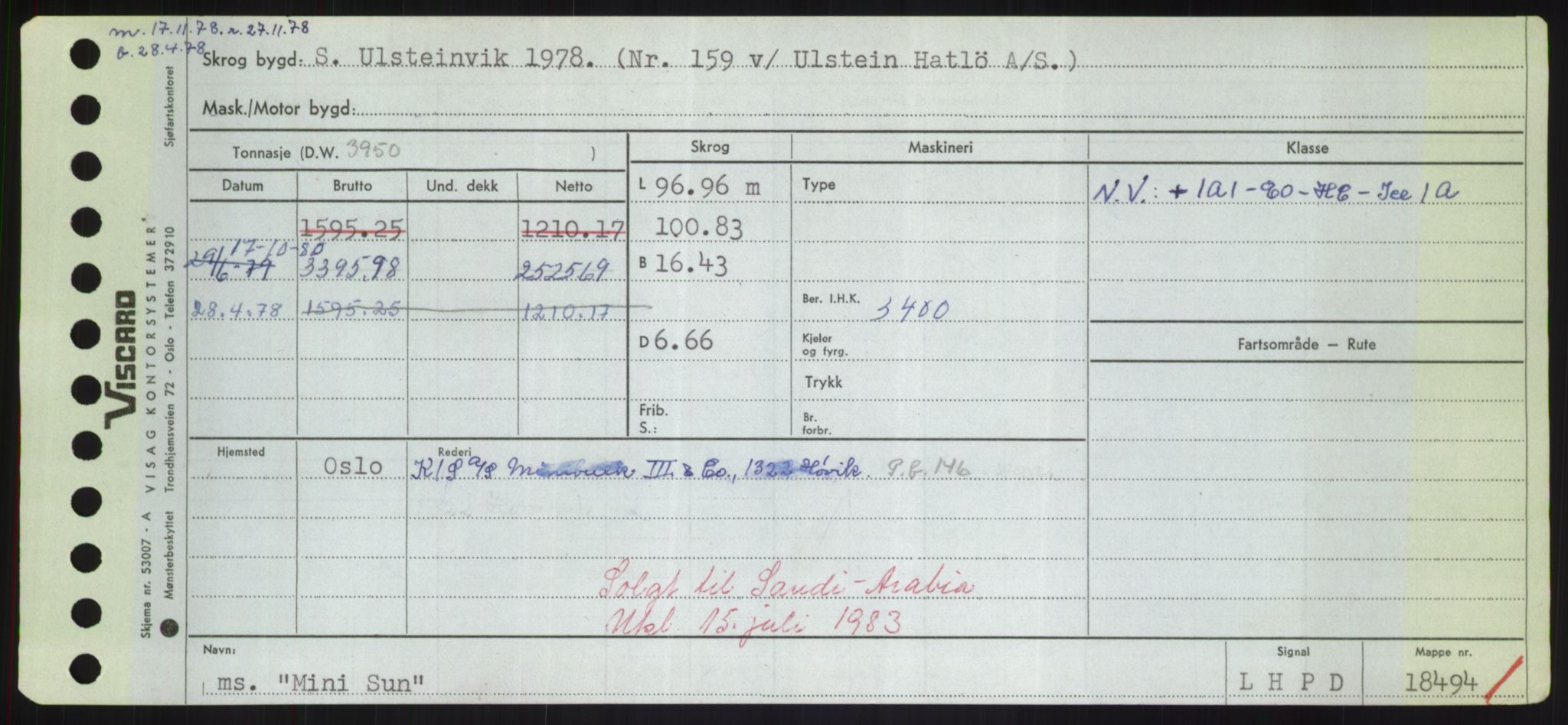 Sjøfartsdirektoratet med forløpere, Skipsmålingen, RA/S-1627/H/Hd/L0025: Fartøy, Min-Mås, s. 23