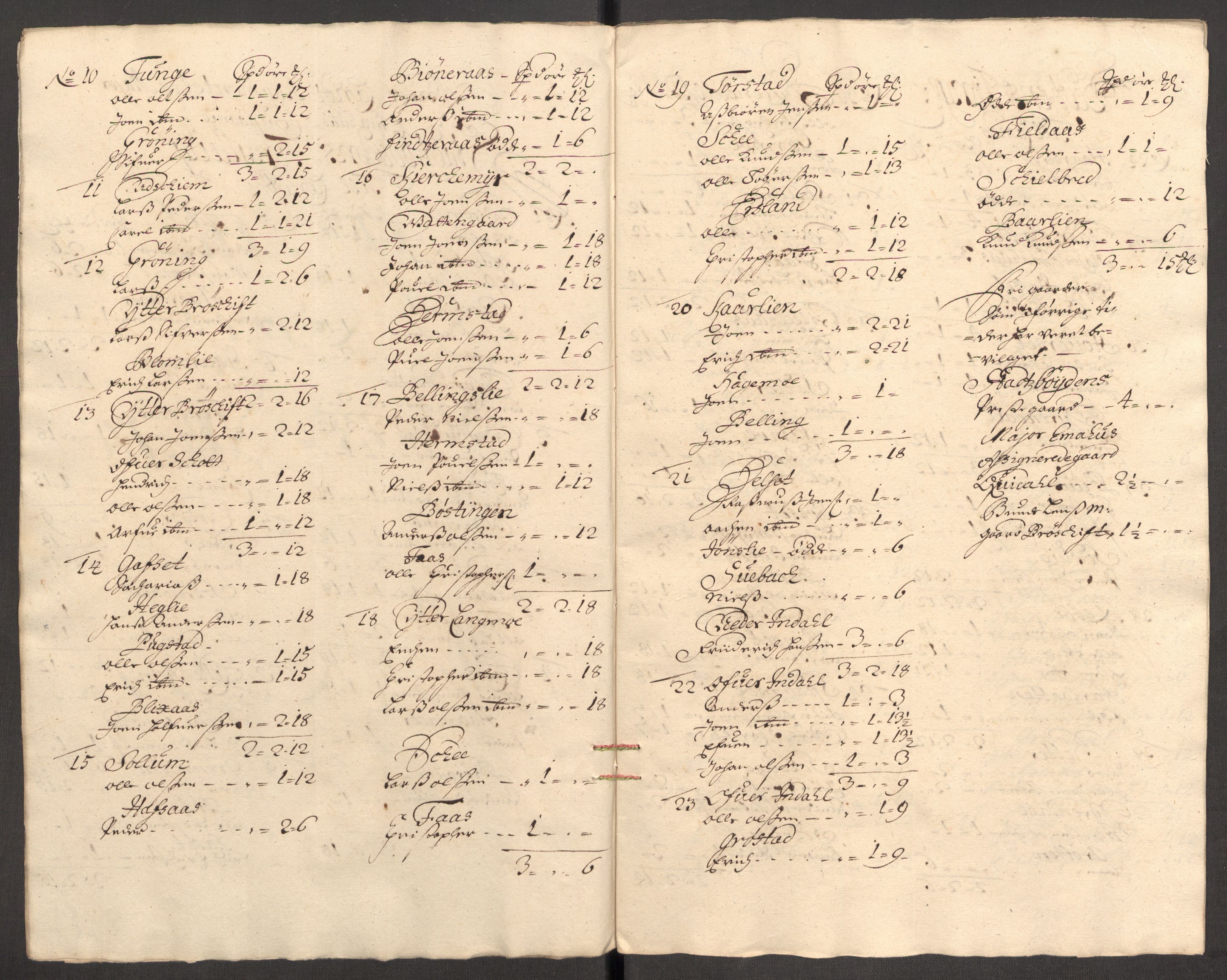 Rentekammeret inntil 1814, Reviderte regnskaper, Fogderegnskap, RA/EA-4092/R57/L3855: Fogderegnskap Fosen, 1702-1703, s. 309