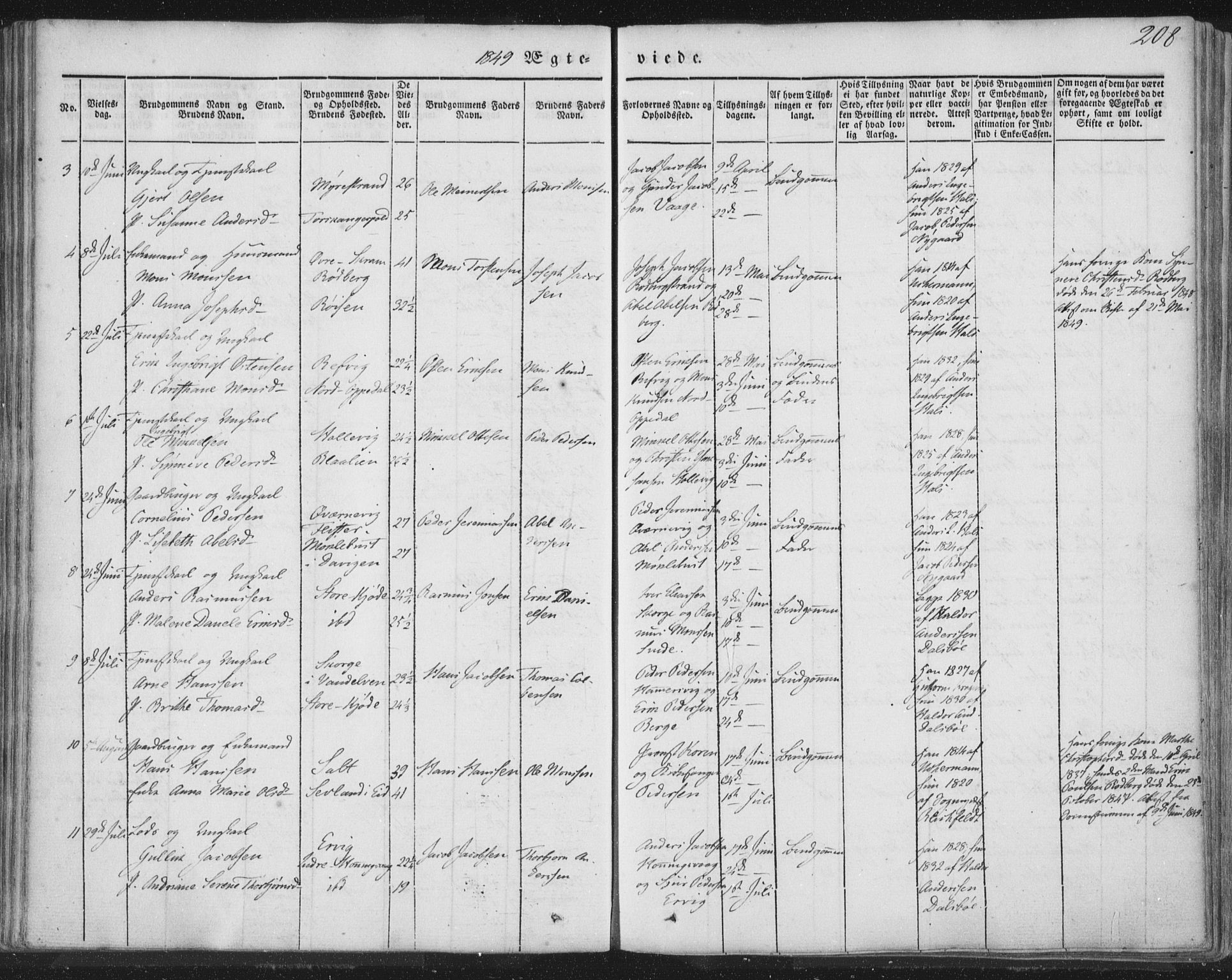 Selje sokneprestembete, AV/SAB-A-99938/H/Ha/Haa/Haaa: Ministerialbok nr. A 10, 1844-1858, s. 208