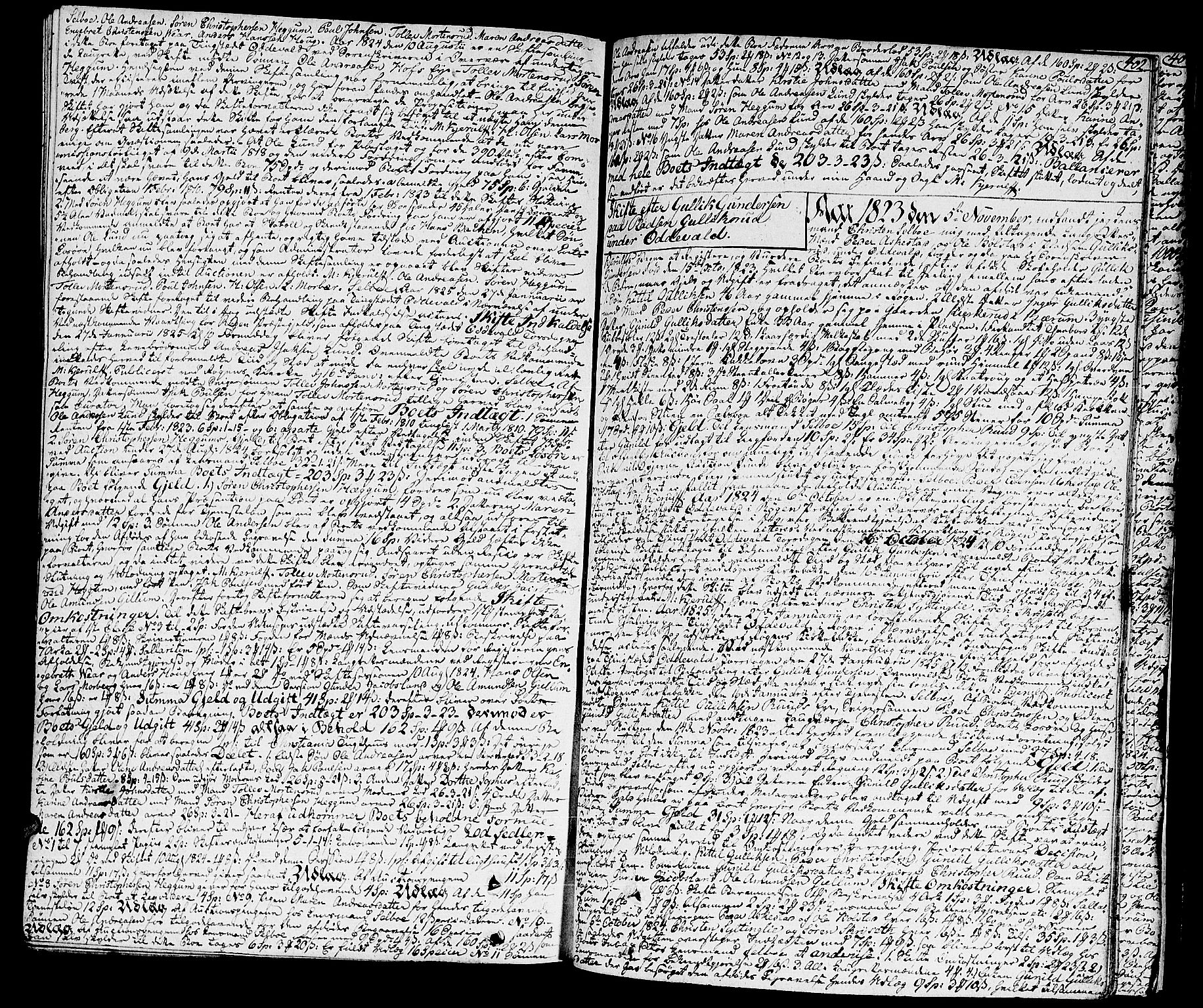 Lier, Røyken og Hurum sorenskriveri, AV/SAKO-A-89/H/Hc/L0010a: Skifteprotokoll, 1813-1835, s. 401b-402a
