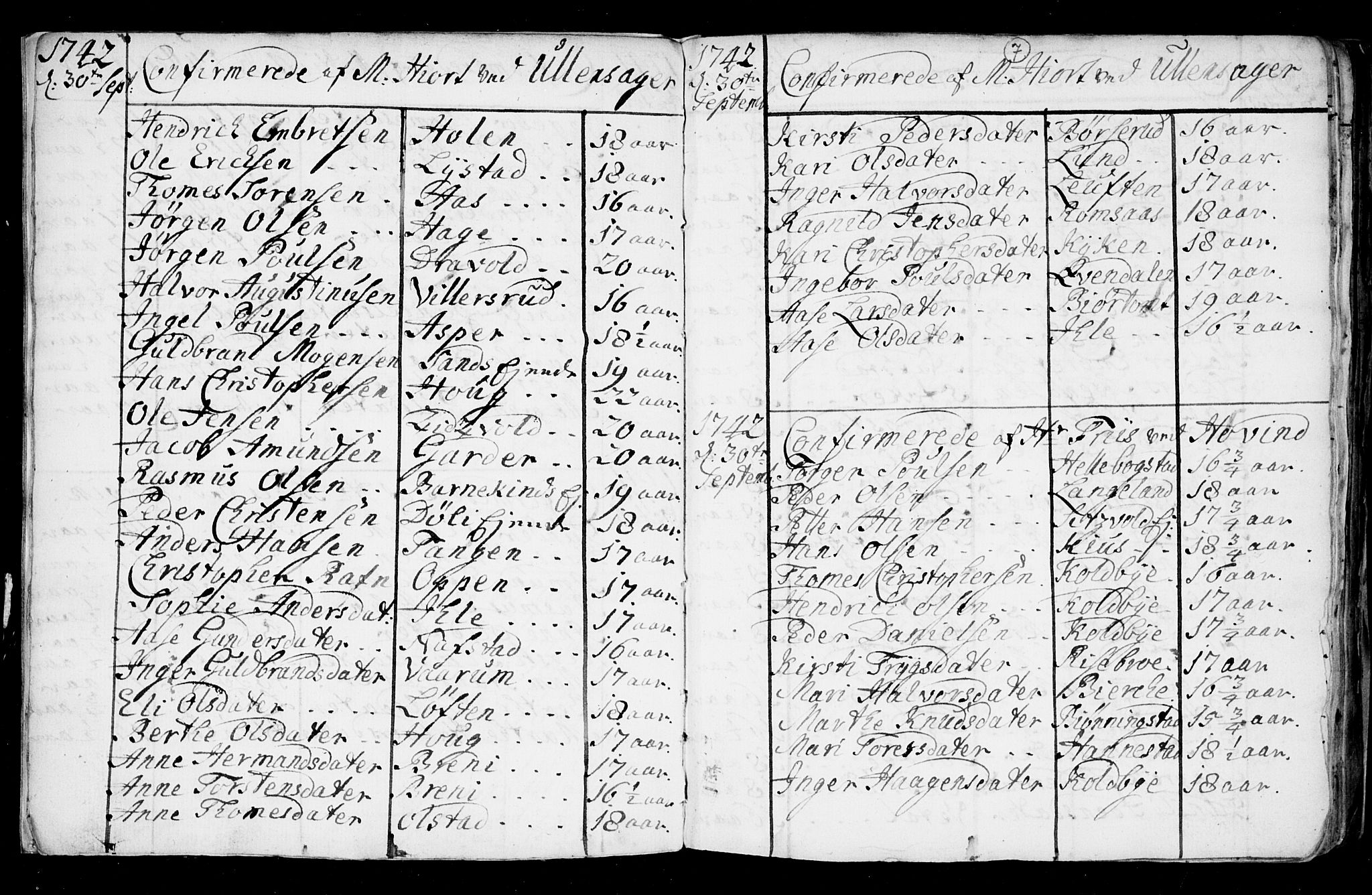 Ullensaker prestekontor Kirkebøker, SAO/A-10236a/F/Fa/L0008: Ministerialbok nr. I 8, 1738-1810, s. 7