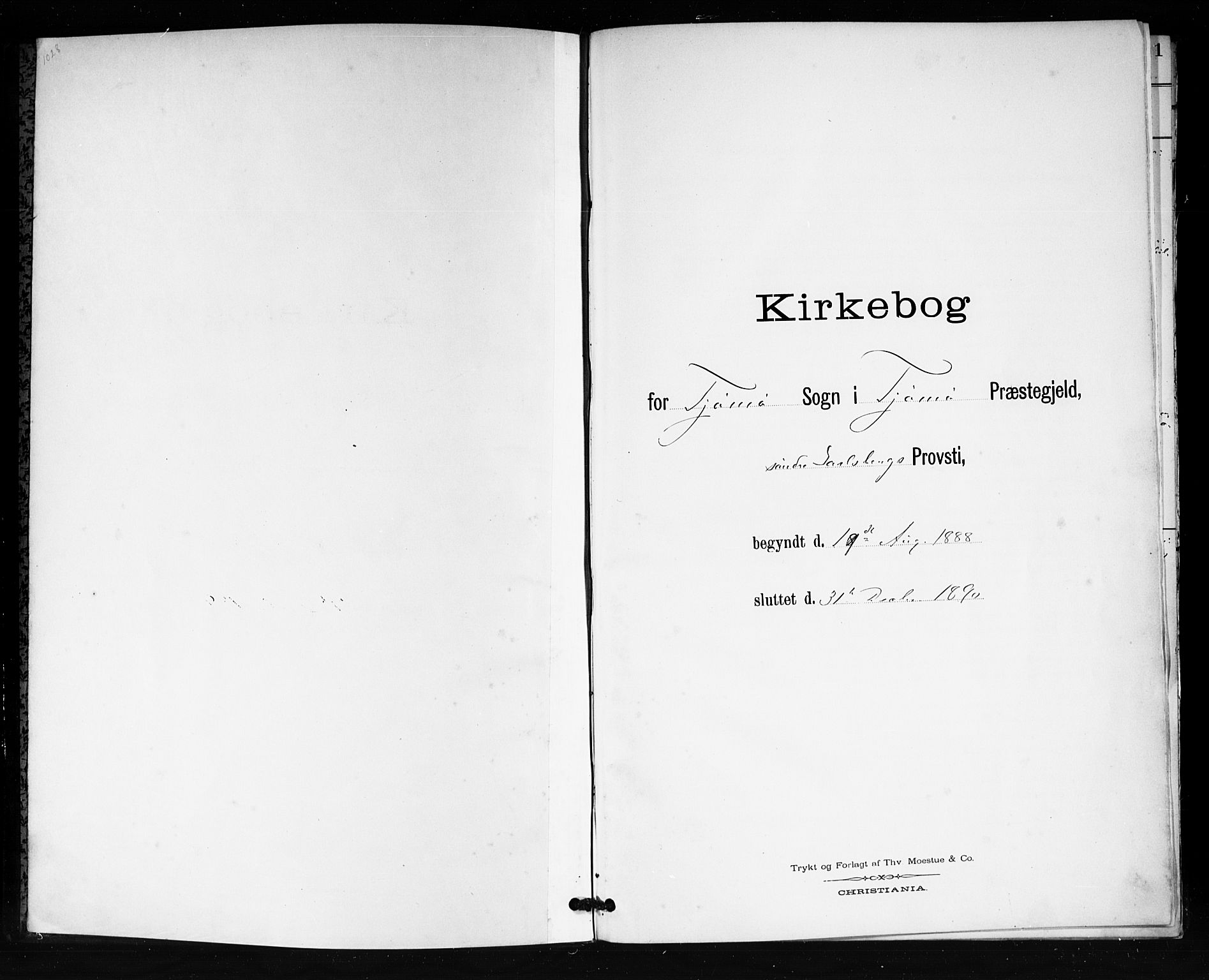Tjøme kirkebøker, AV/SAKO-A-328/F/Fa/L0002: Ministerialbok nr. I 2, 1888-1890