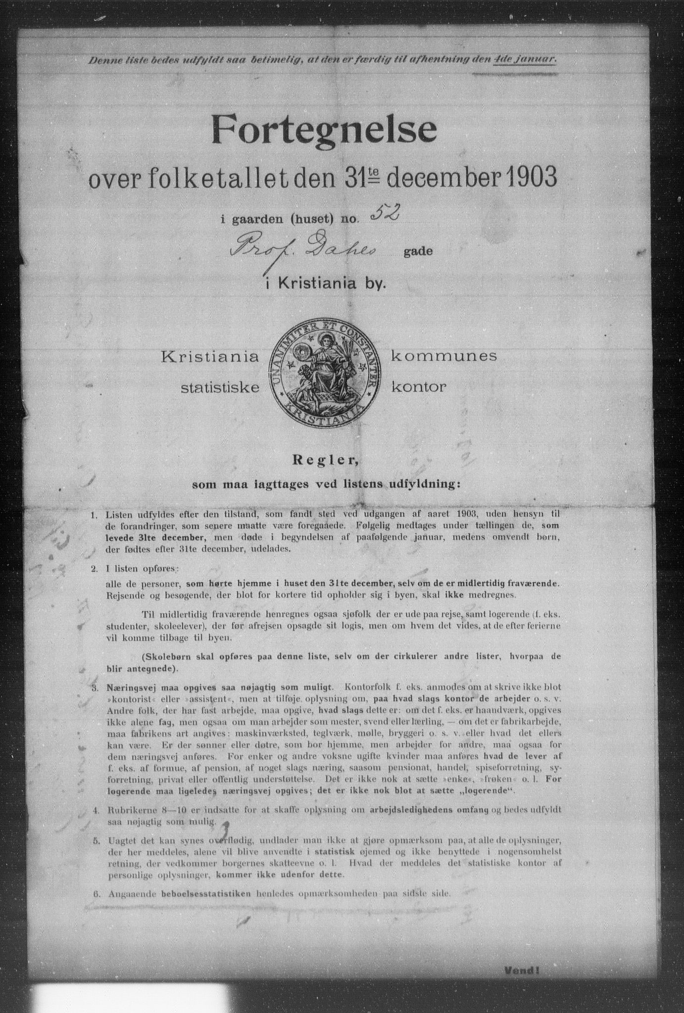 OBA, Kommunal folketelling 31.12.1903 for Kristiania kjøpstad, 1903, s. 16103