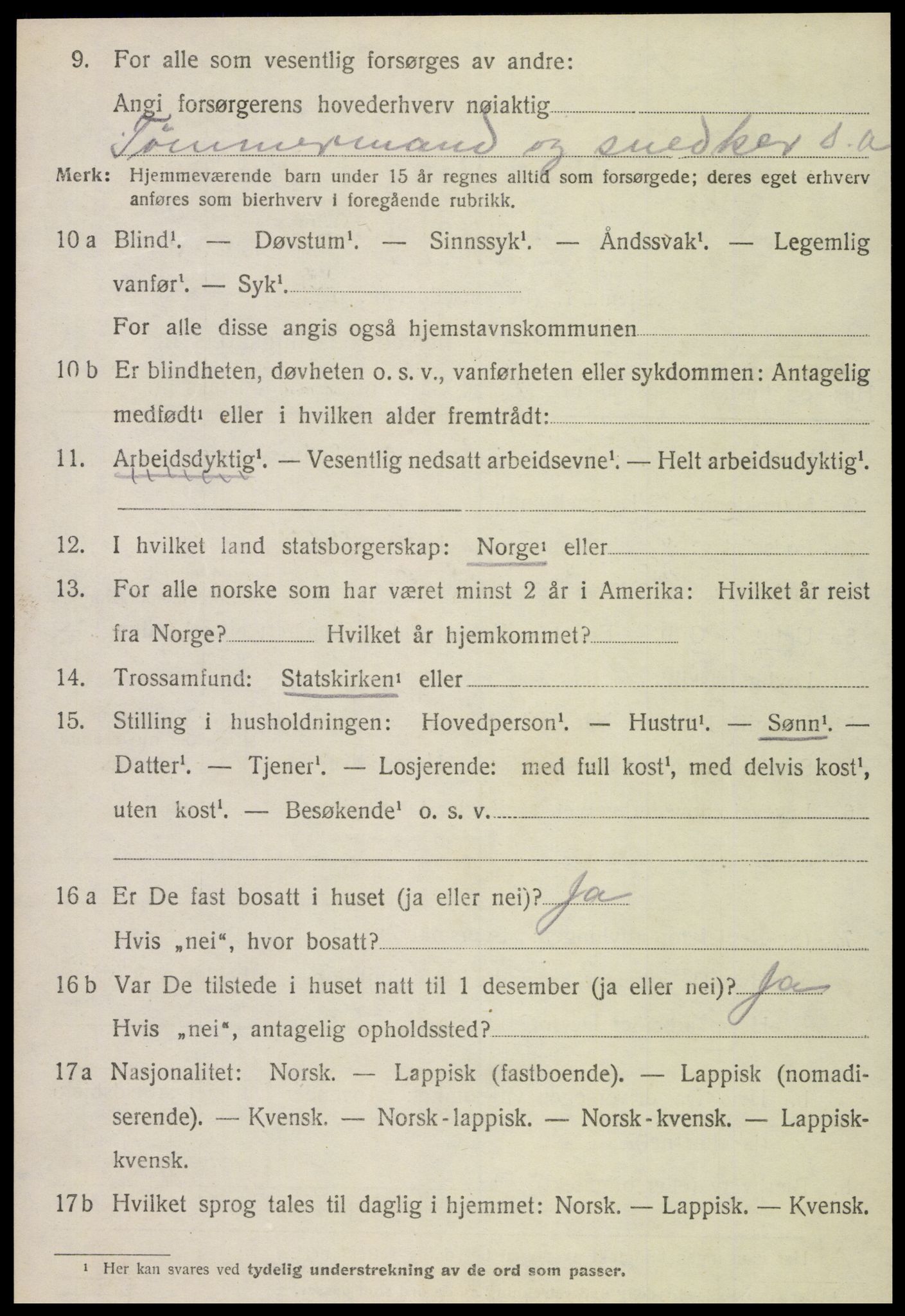 SAT, Folketelling 1920 for 1743 Høylandet herred, 1920, s. 2295