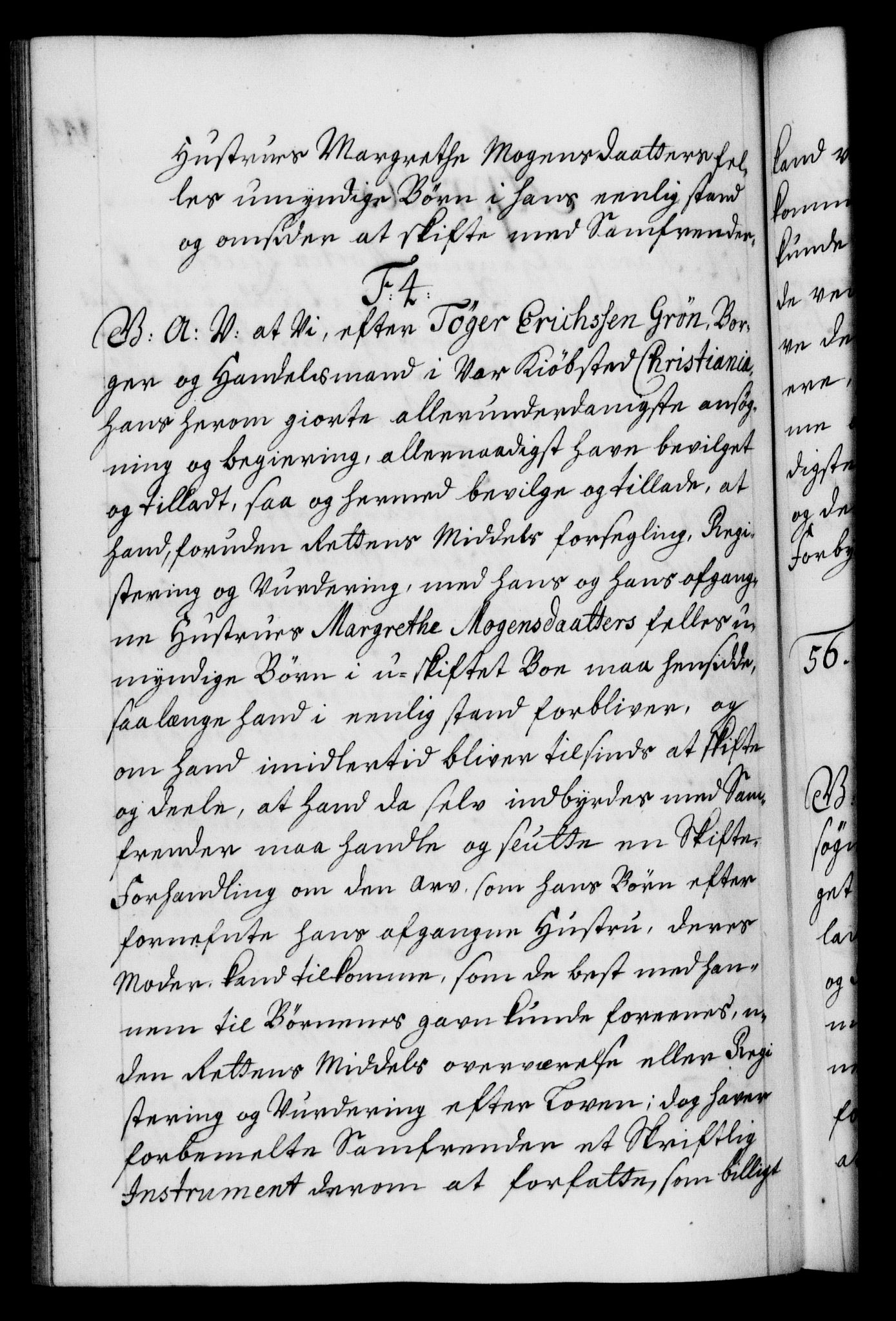 Danske Kanselli 1572-1799, AV/RA-EA-3023/F/Fc/Fca/Fcaa/L0022: Norske registre, 1716-1719, s. 144b