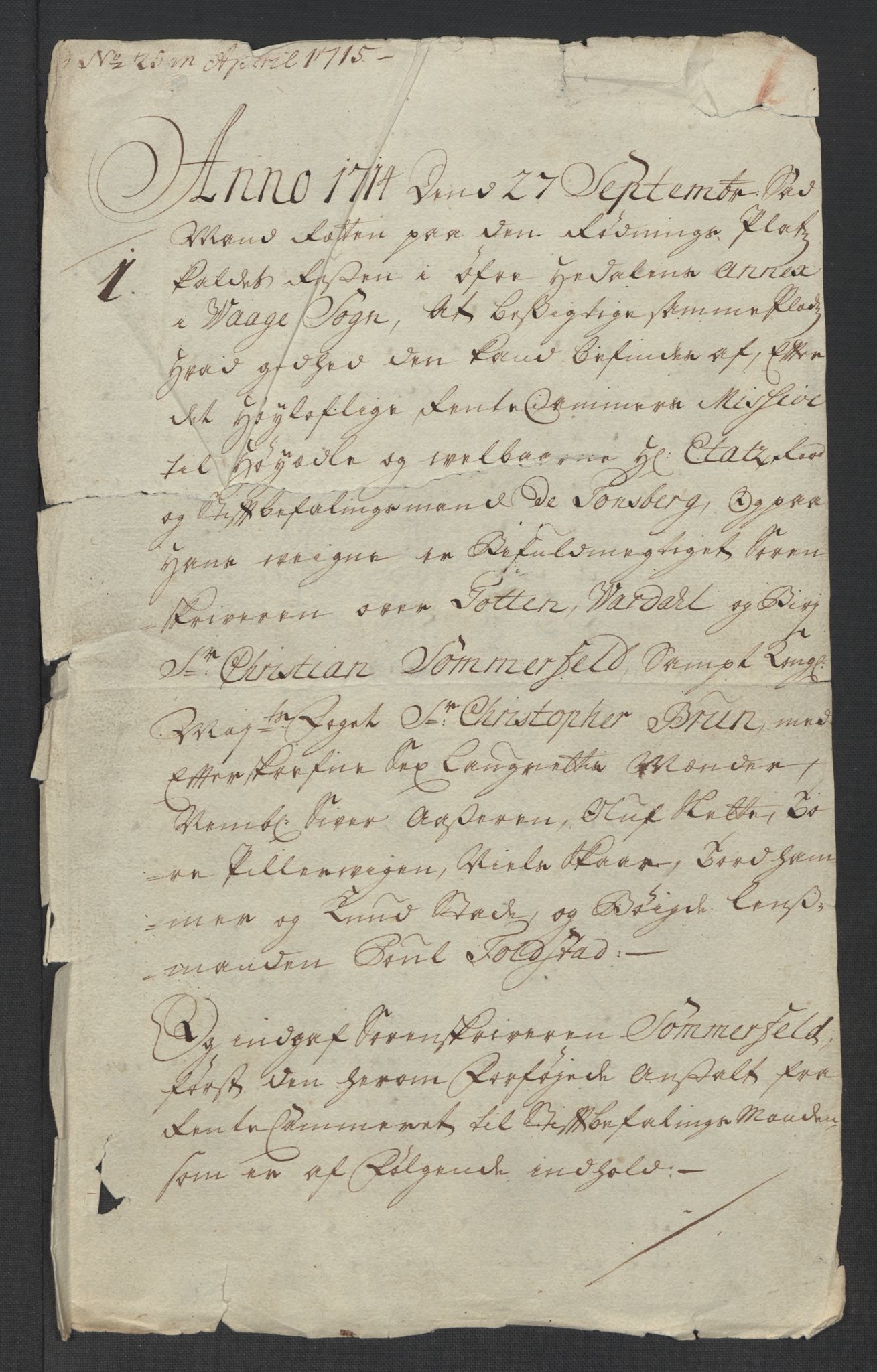 Rentekammeret inntil 1814, Reviderte regnskaper, Fogderegnskap, RA/EA-4092/R17/L1184: Fogderegnskap Gudbrandsdal, 1715, s. 16