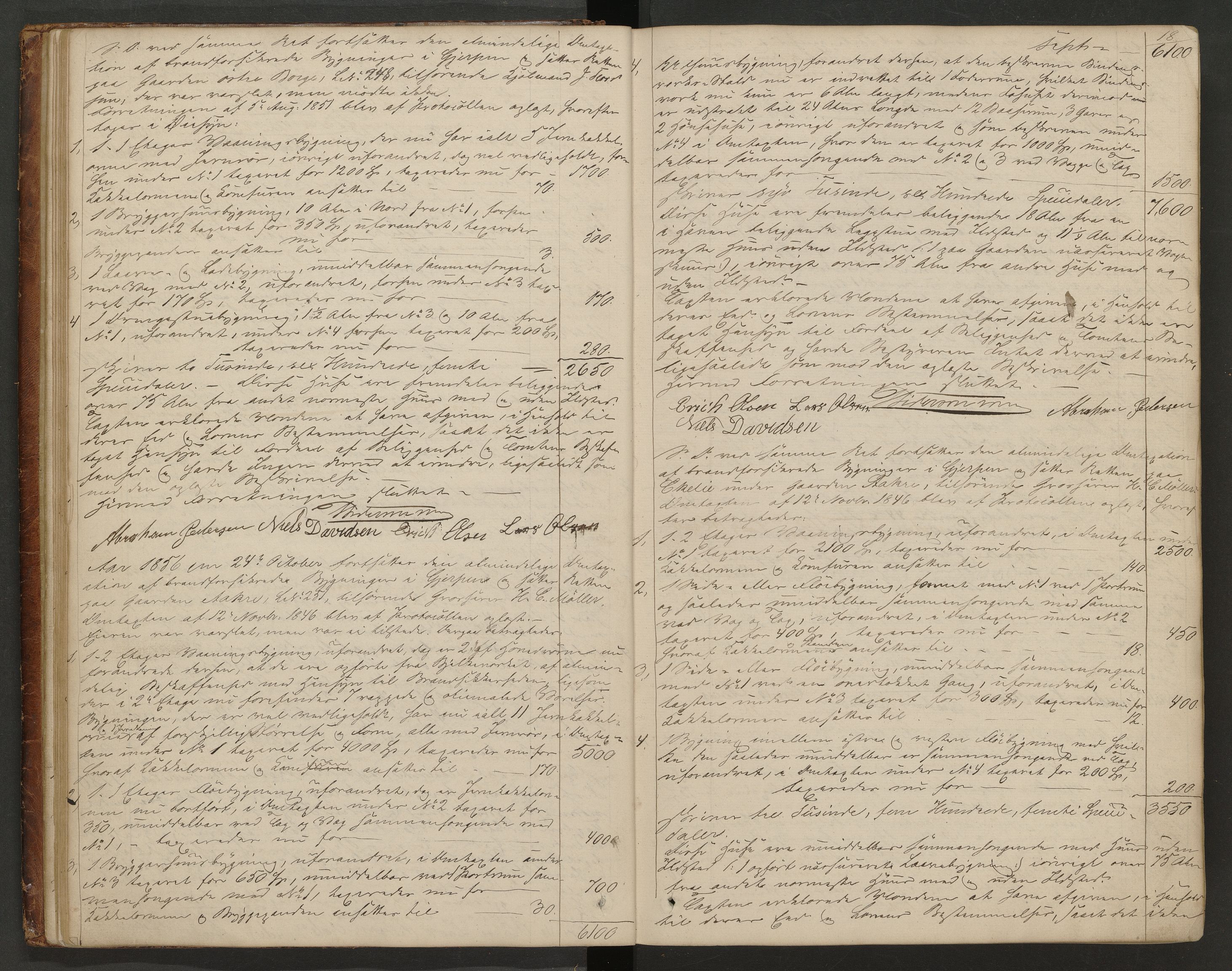 Gjerpen og Siljan lensmannskontor, AV/SAKO-A-555/Y/Ye/Yea/L0002: Branntakstprotokoll, 1856-1873