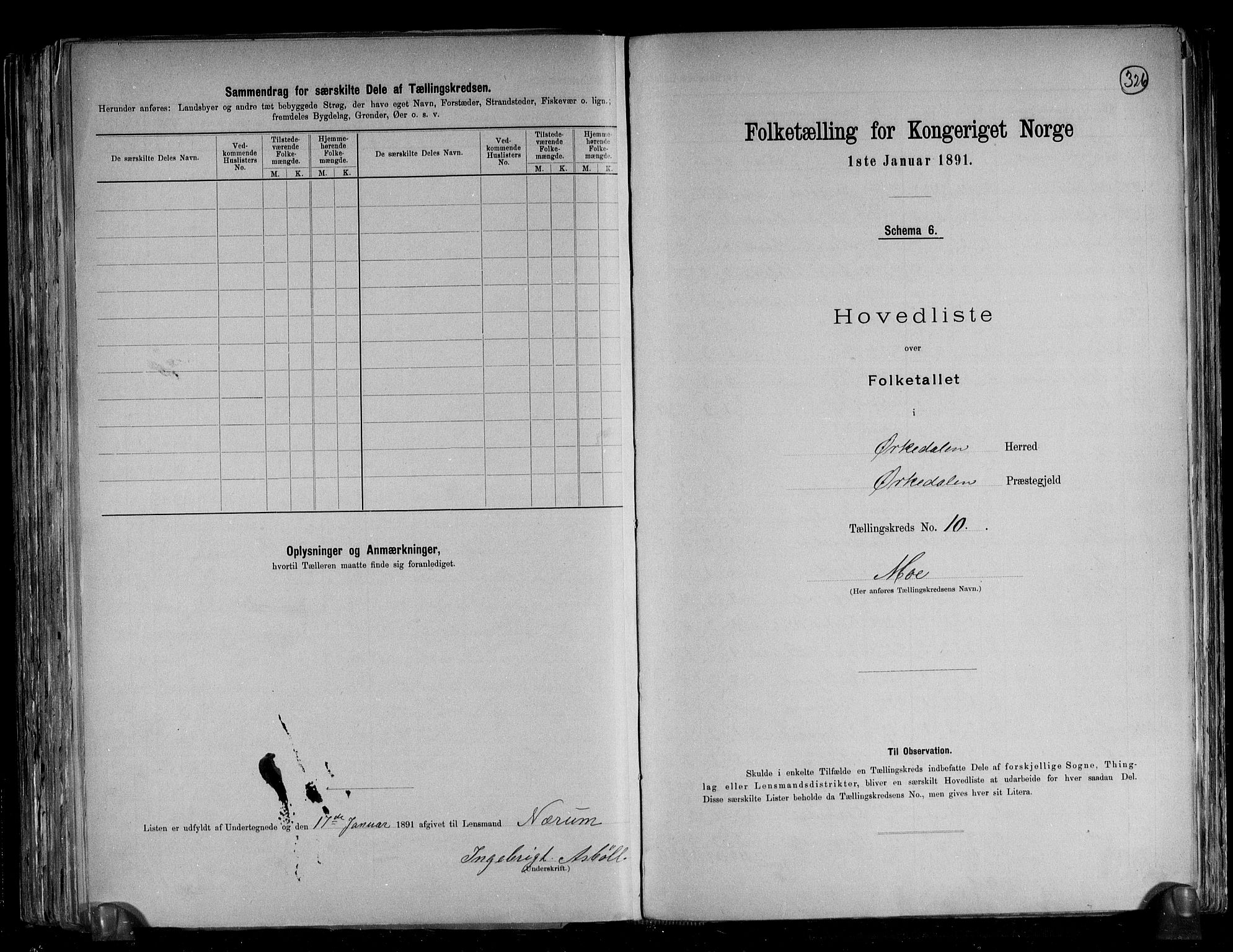 RA, Folketelling 1891 for 1638 Orkdal herred, 1891, s. 25