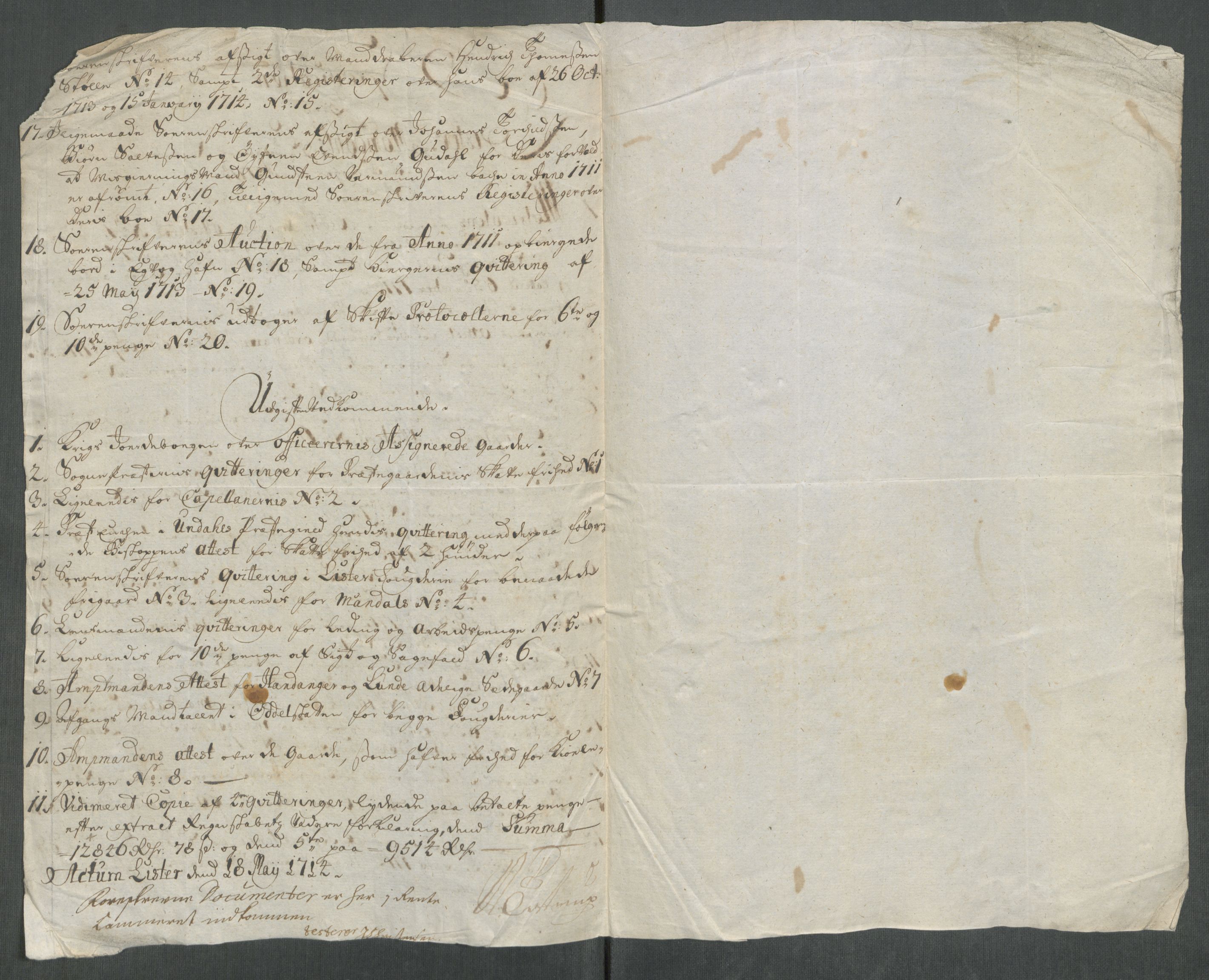Rentekammeret inntil 1814, Reviderte regnskaper, Fogderegnskap, AV/RA-EA-4092/R43/L2556: Fogderegnskap Lista og Mandal, 1713, s. 24